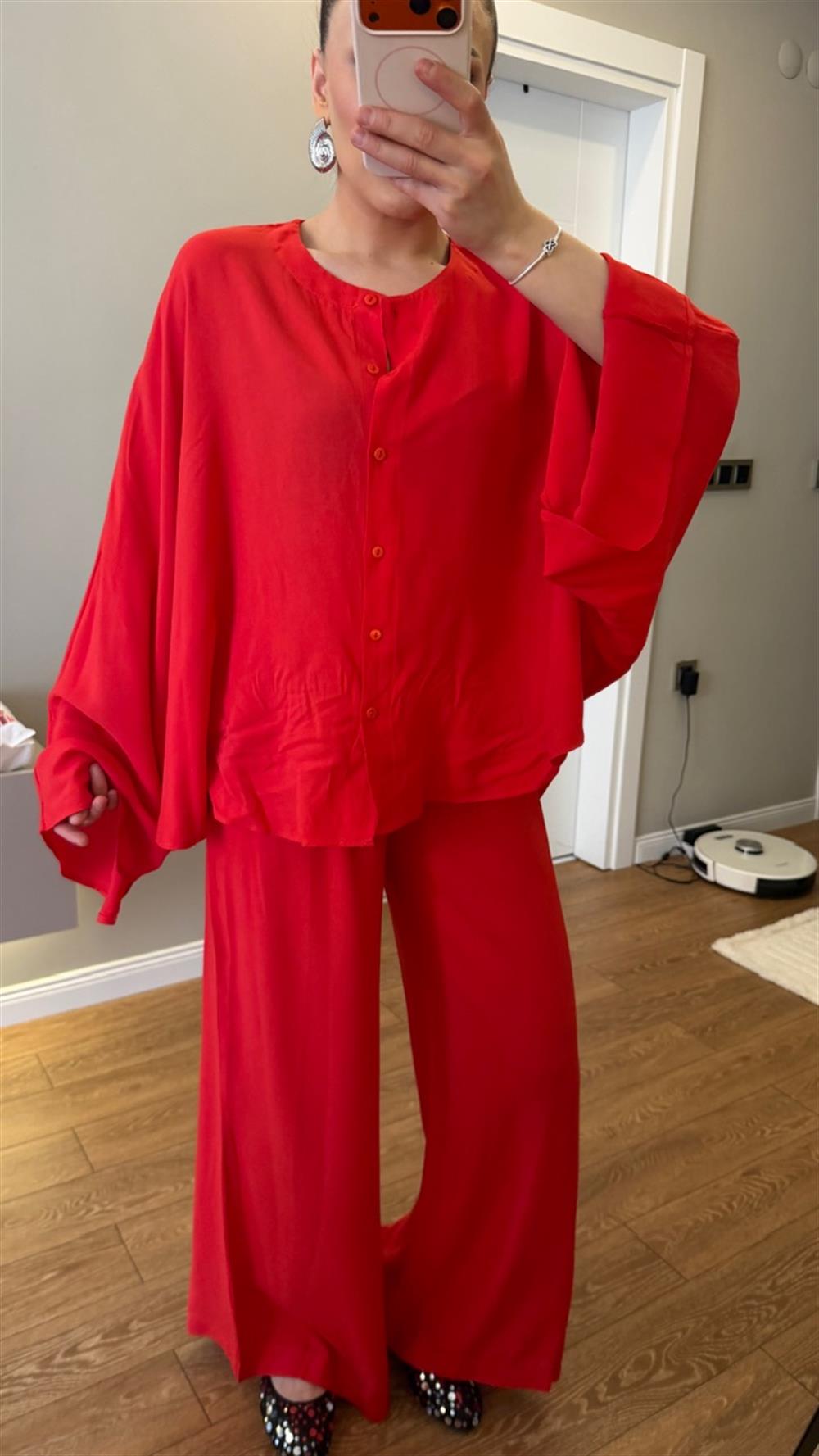 YARASA KOL KETEN GÖMLEK PANTOLON TAKIM 