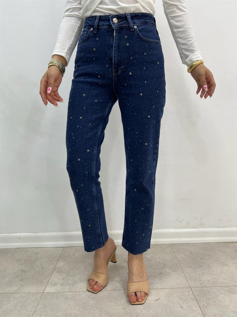 Yildiz Taşli Laci̇vert Jean