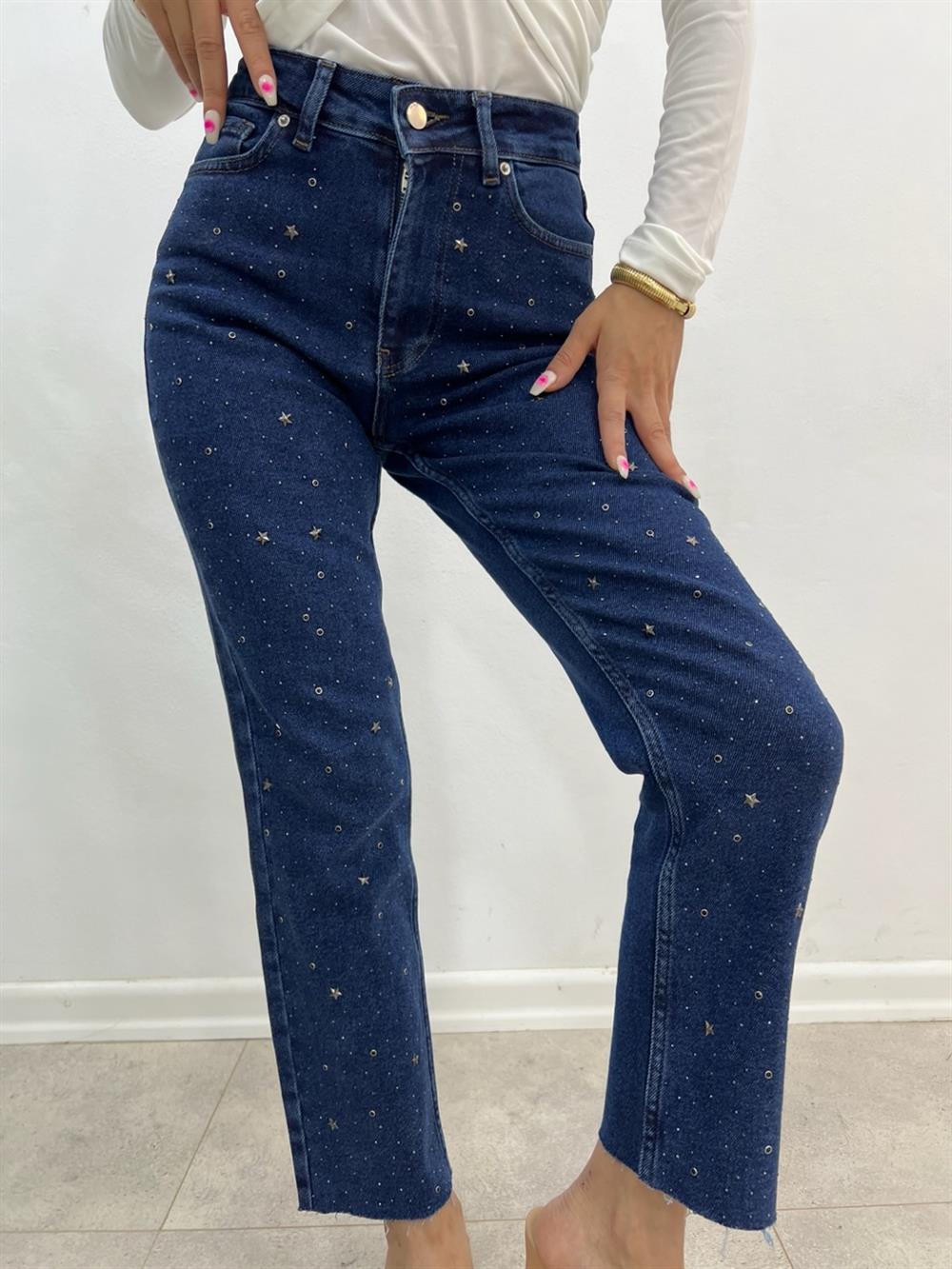 Yildiz Taşli Laci̇vert Jean