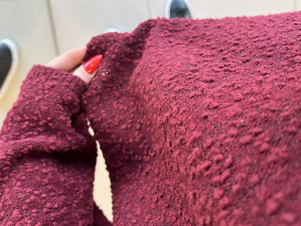 Yumuşak Dokulu Basi̇c Kazak Bordo