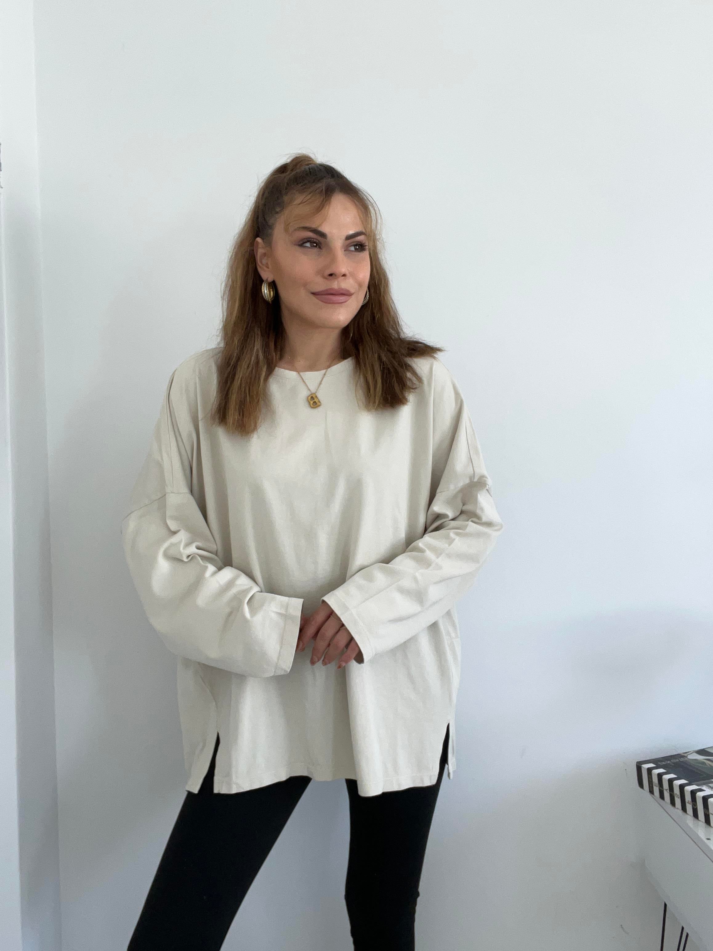 ARKASI PİLELİ OVERSİZE BASİC TAŞ