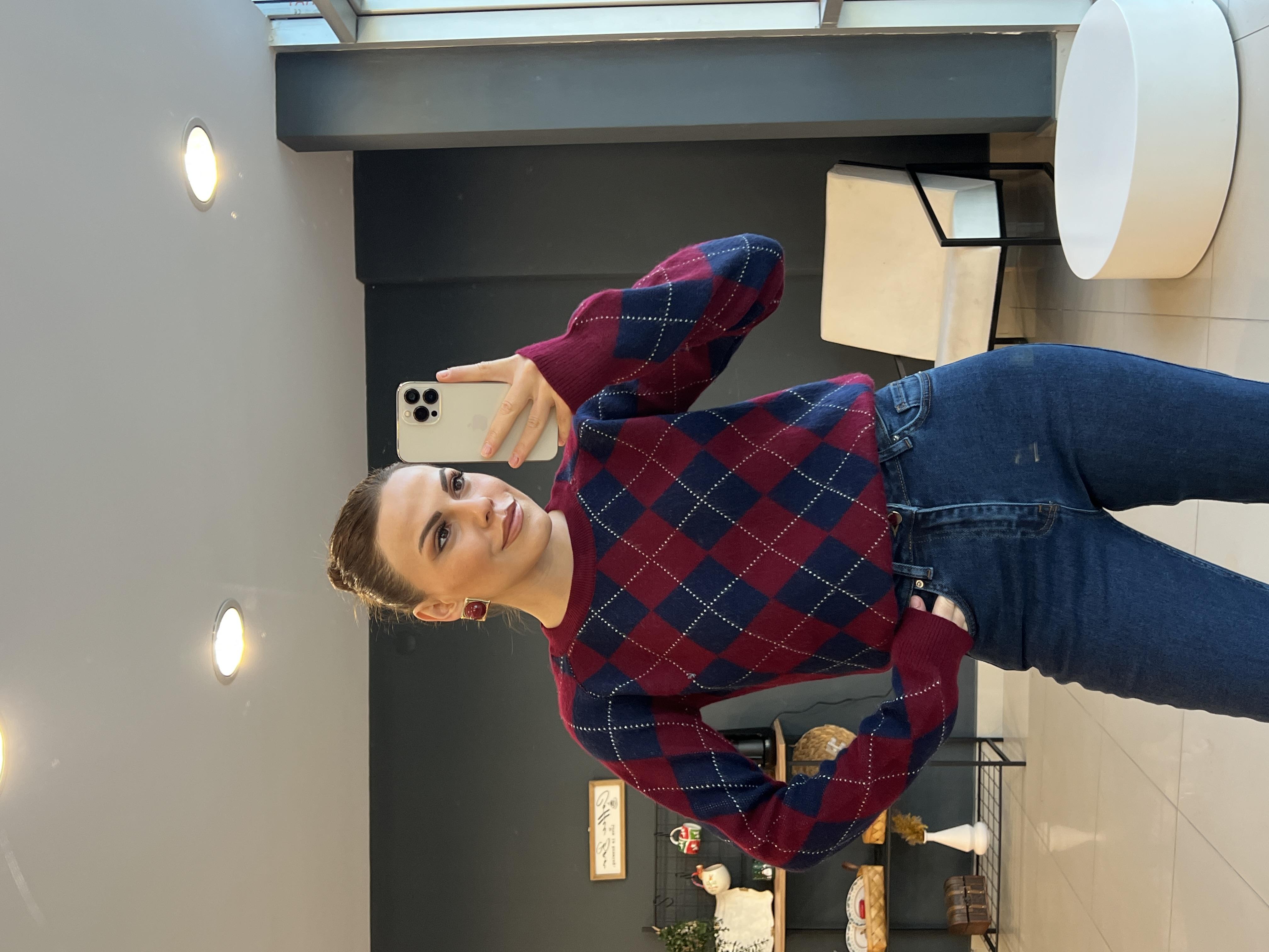 BAKLAVA DESEN KAZAK BORDO