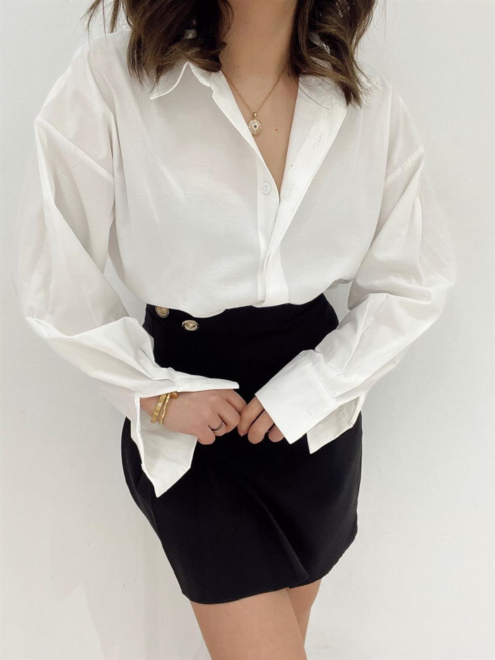 BEYAZ POPLİN GÖMLEK