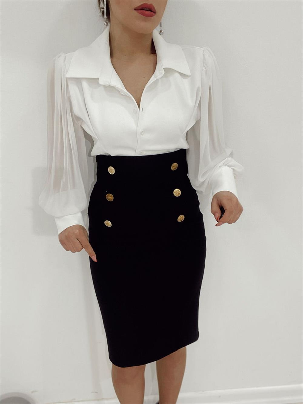 ÇELİK ÖRGÜ KALEM ETEK