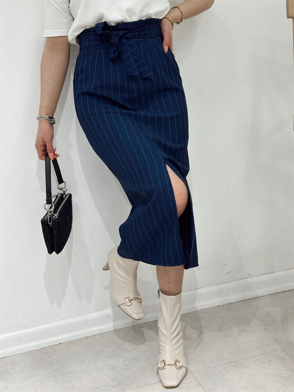 ÇİZGİLİ KALEM ETEK