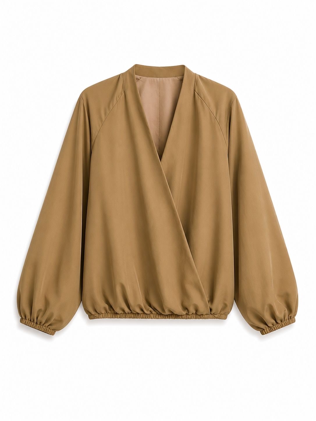 Elegant Topral Balon Kollu Ceket