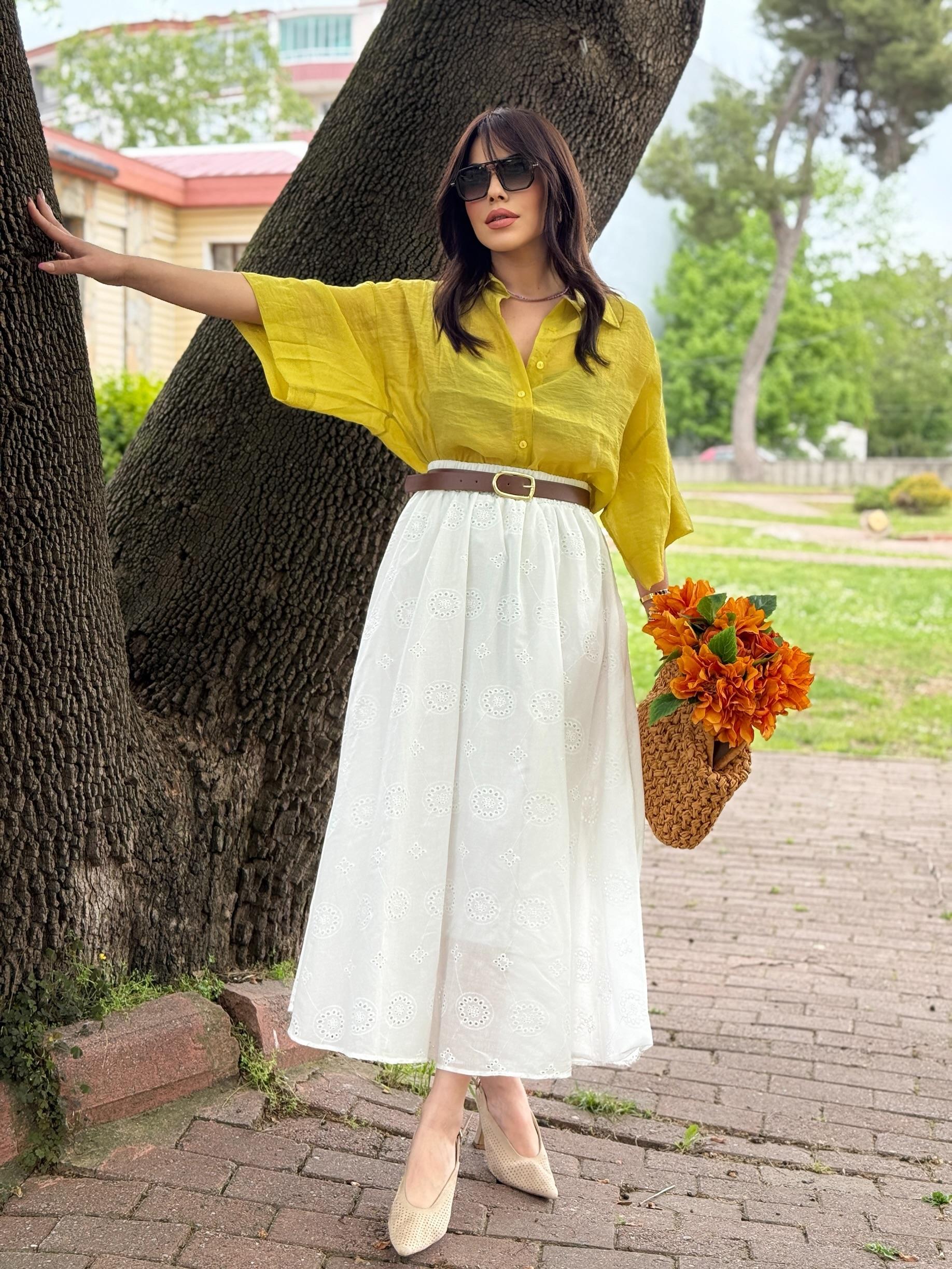 FİSTO BRODERİE ETEK