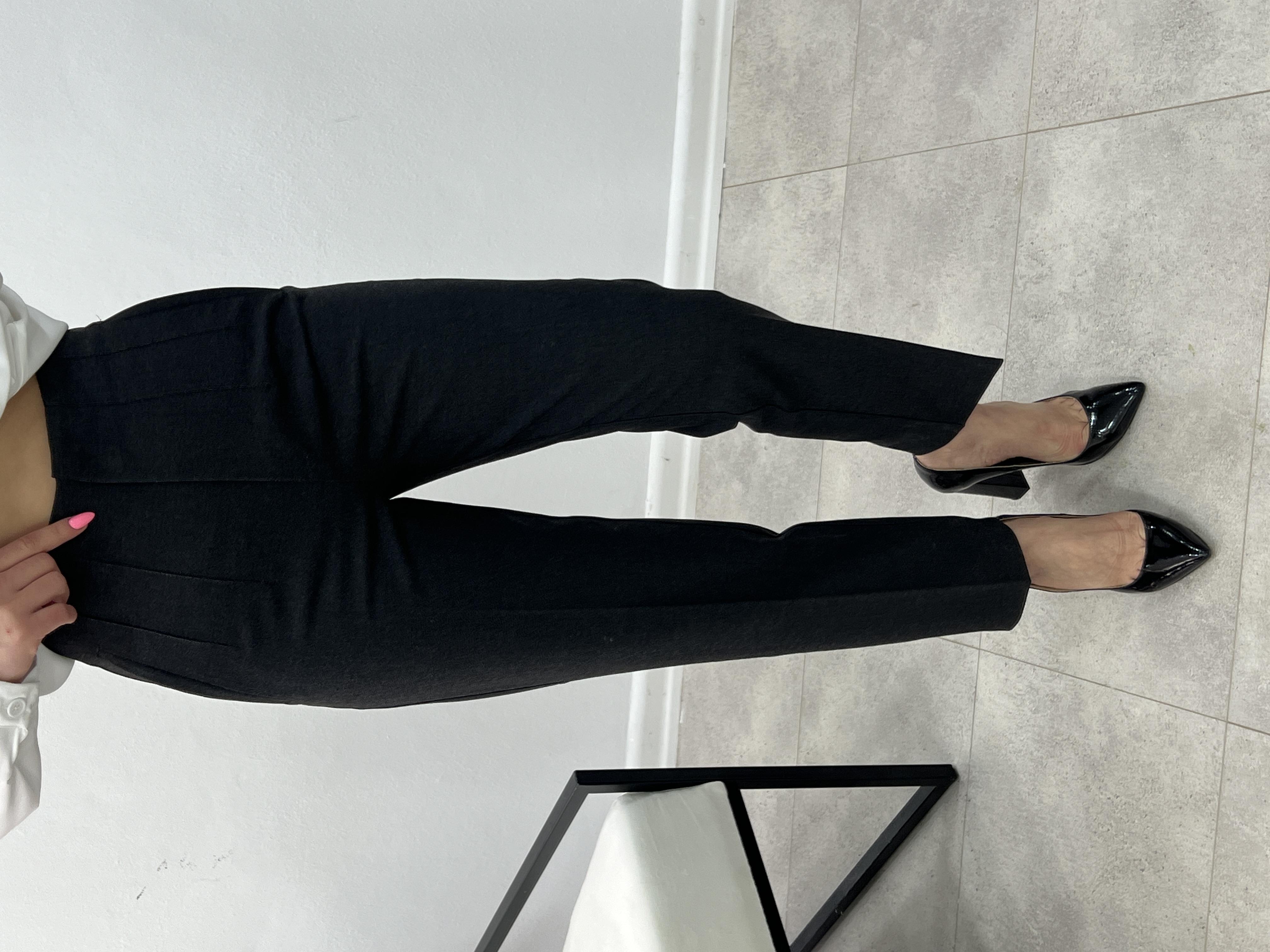 FLETOLU ANTRASİT KUMAŞ PANTOLON