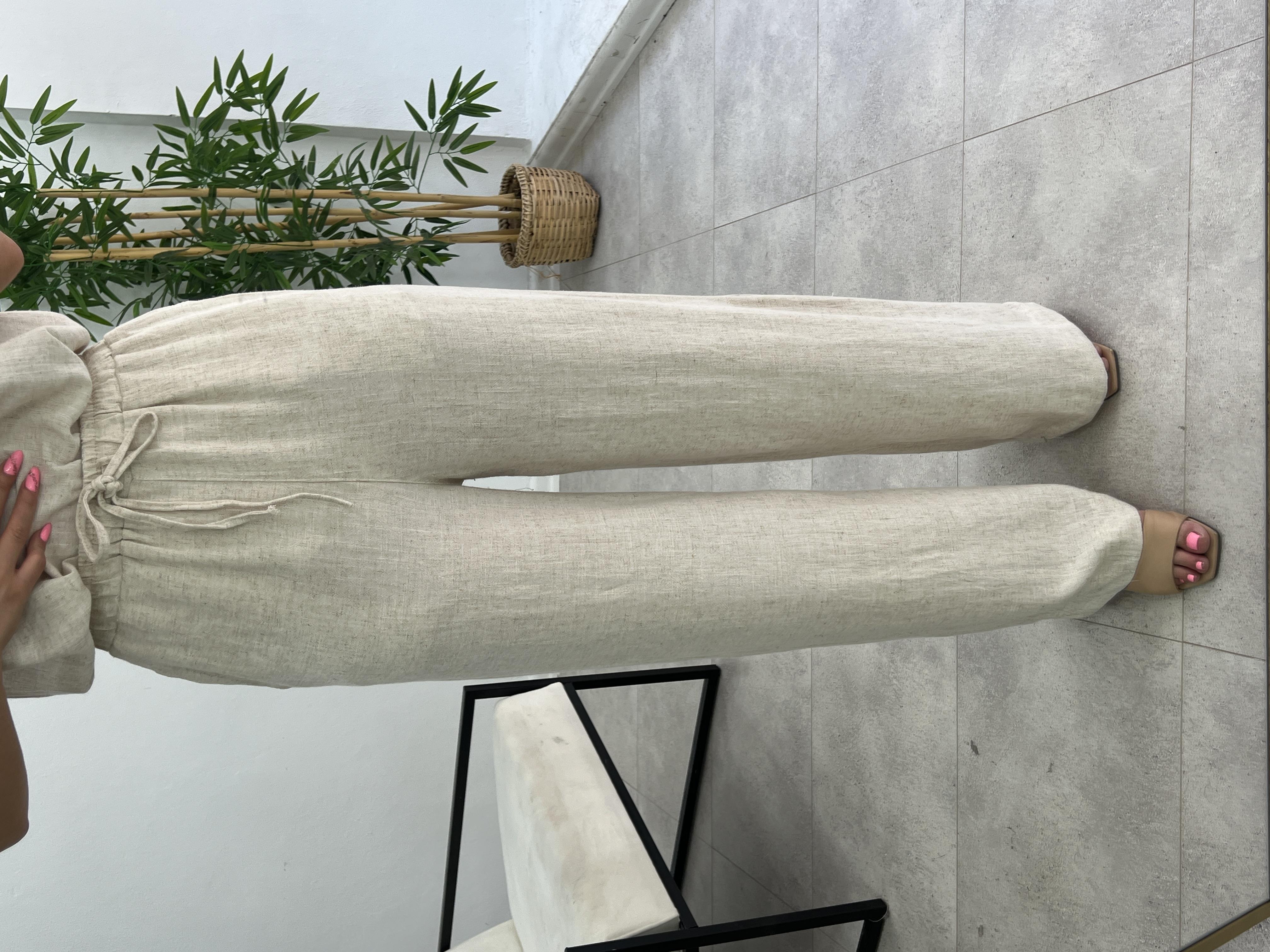 HAM KETEN LASTİKLİ PANTOLON