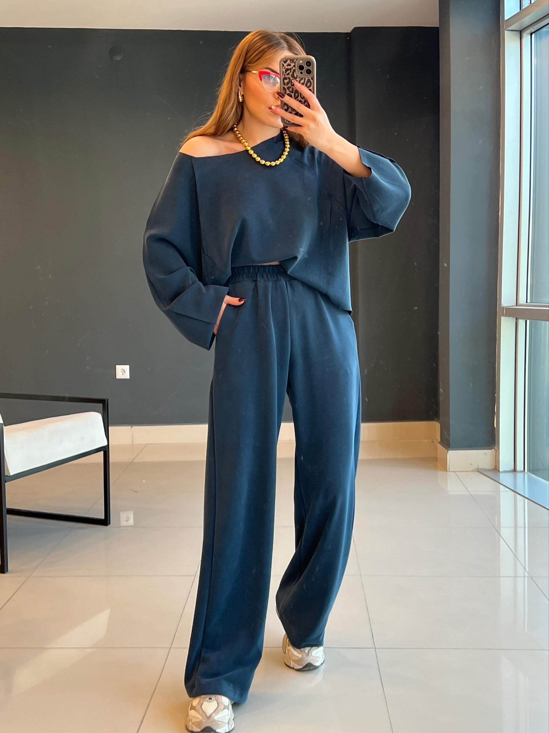 İNDİGO MAVİ ORJİNAL MARKA MODAL TAKIM