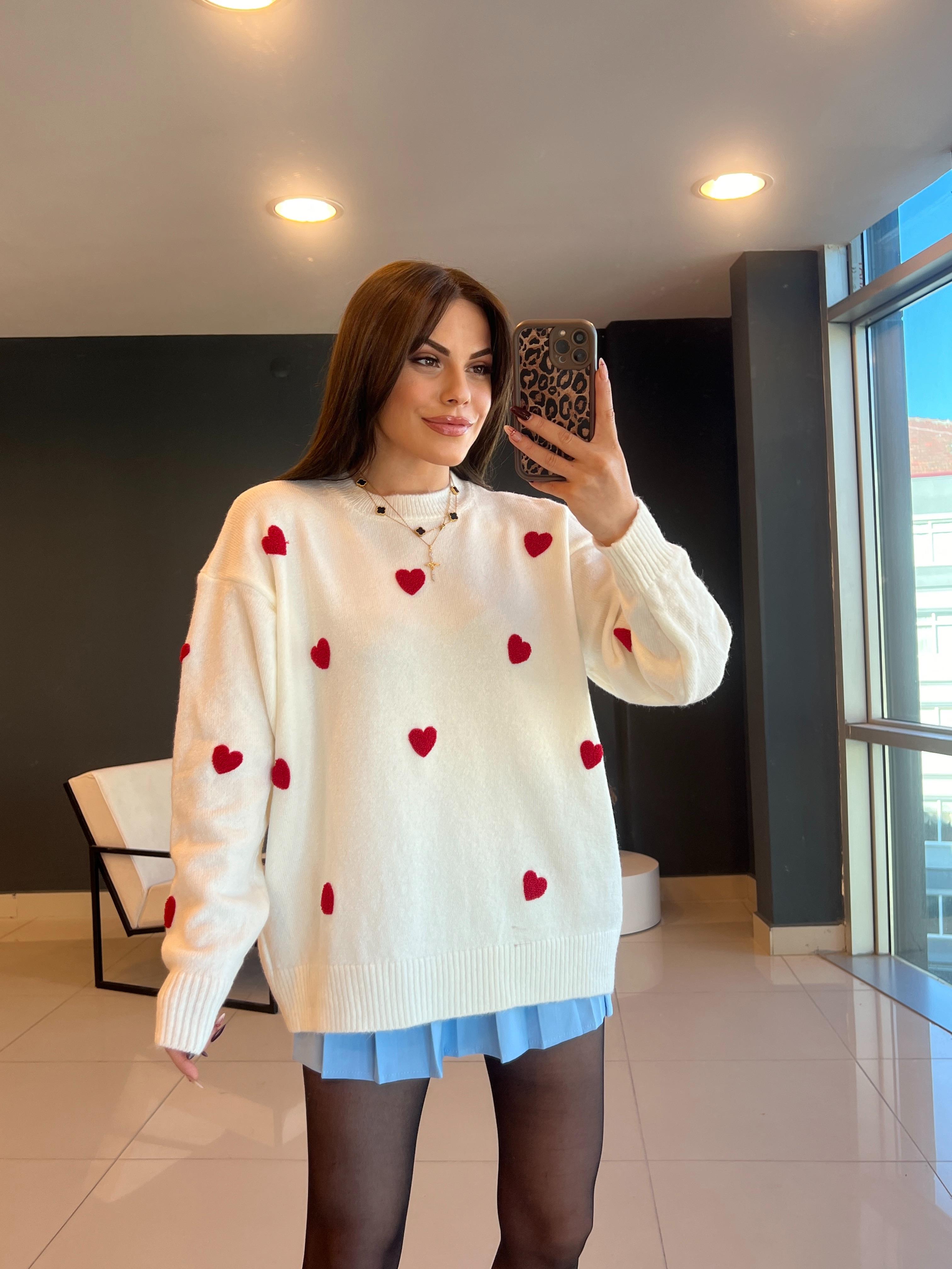 KALP İŞLEMELİ KAZAK EKRU 