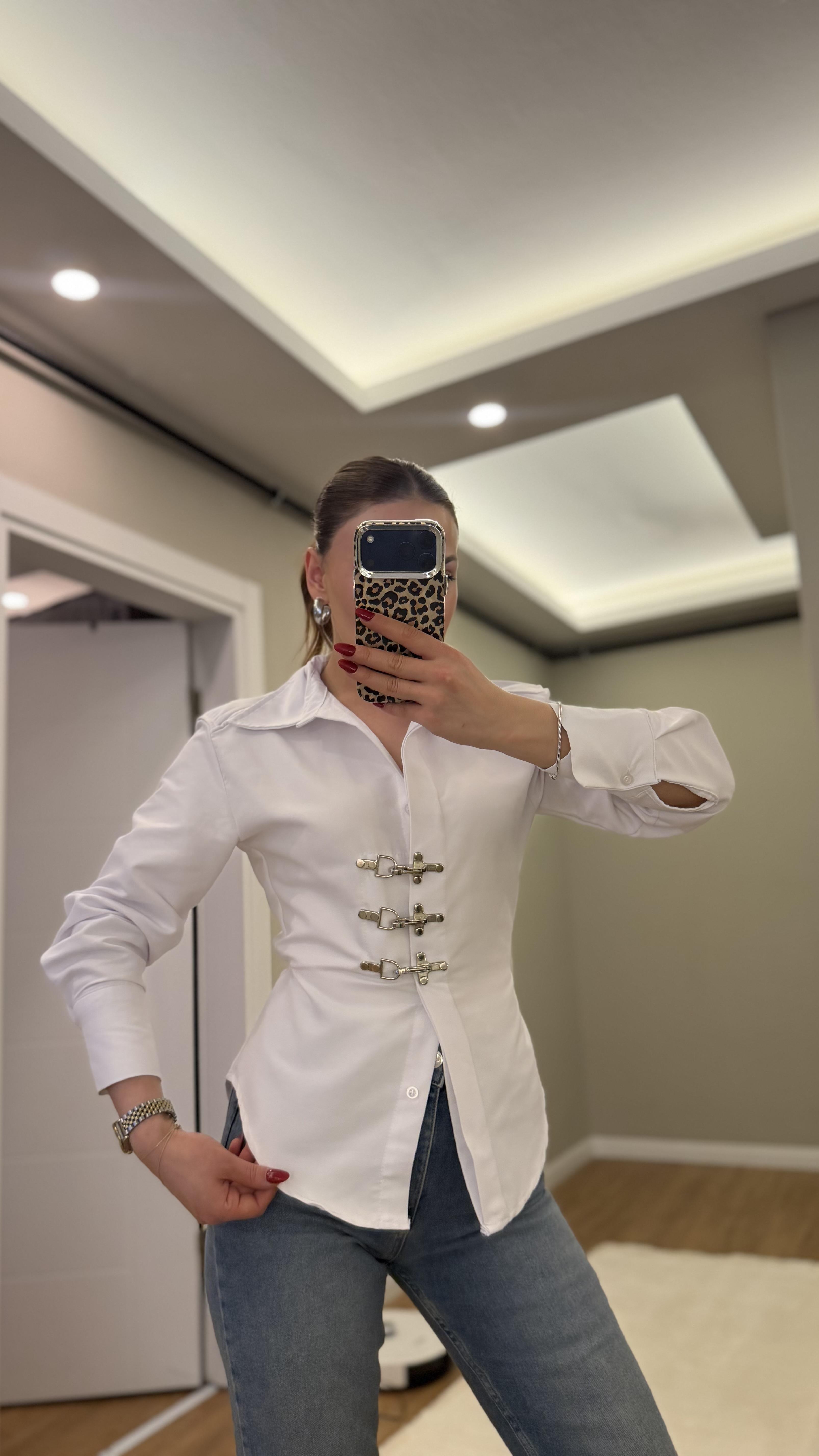 Kancalıl Poplin Beyaz Gömlek