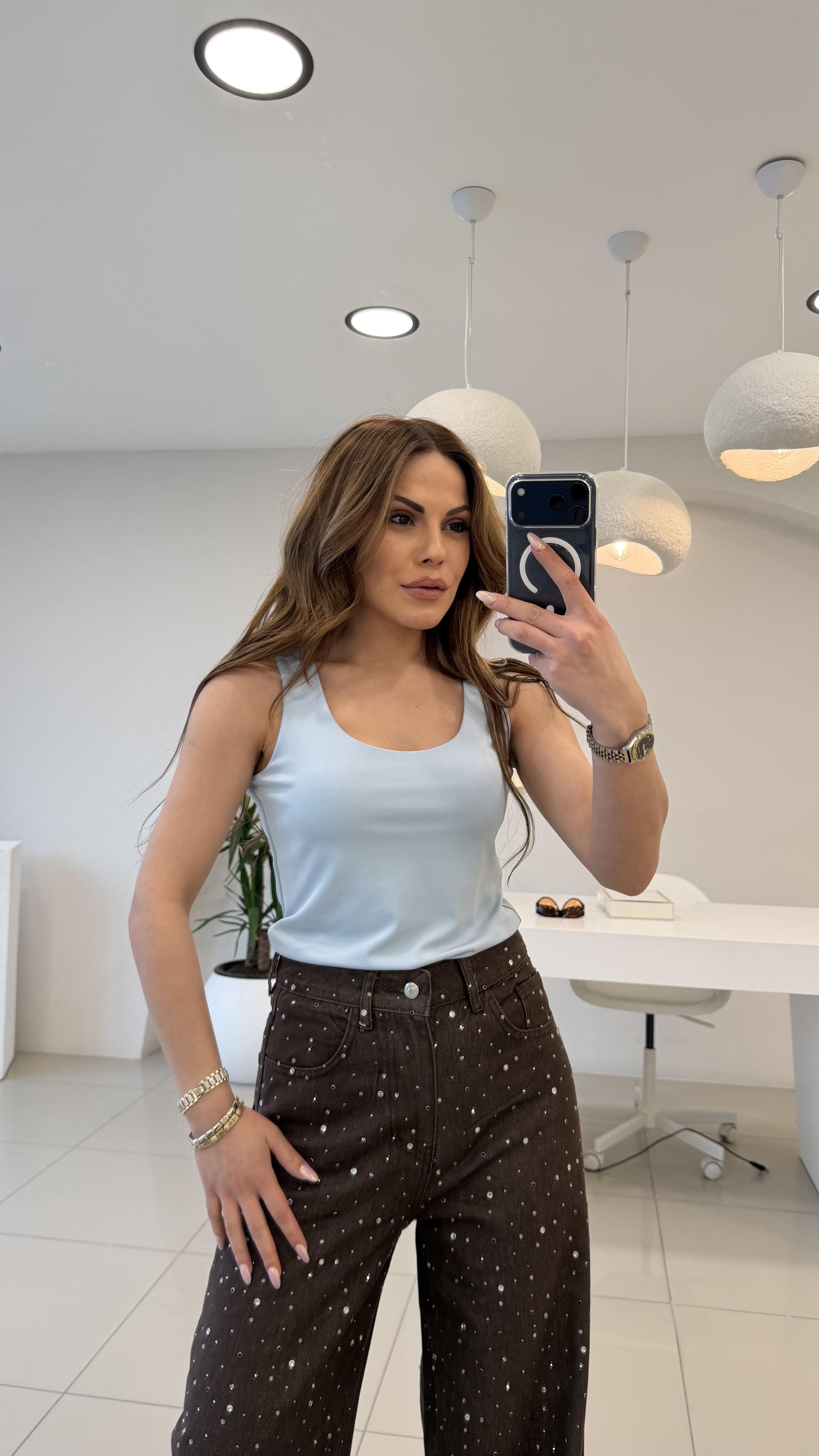 KARE YAKA ATLET  BEBE MAVİ