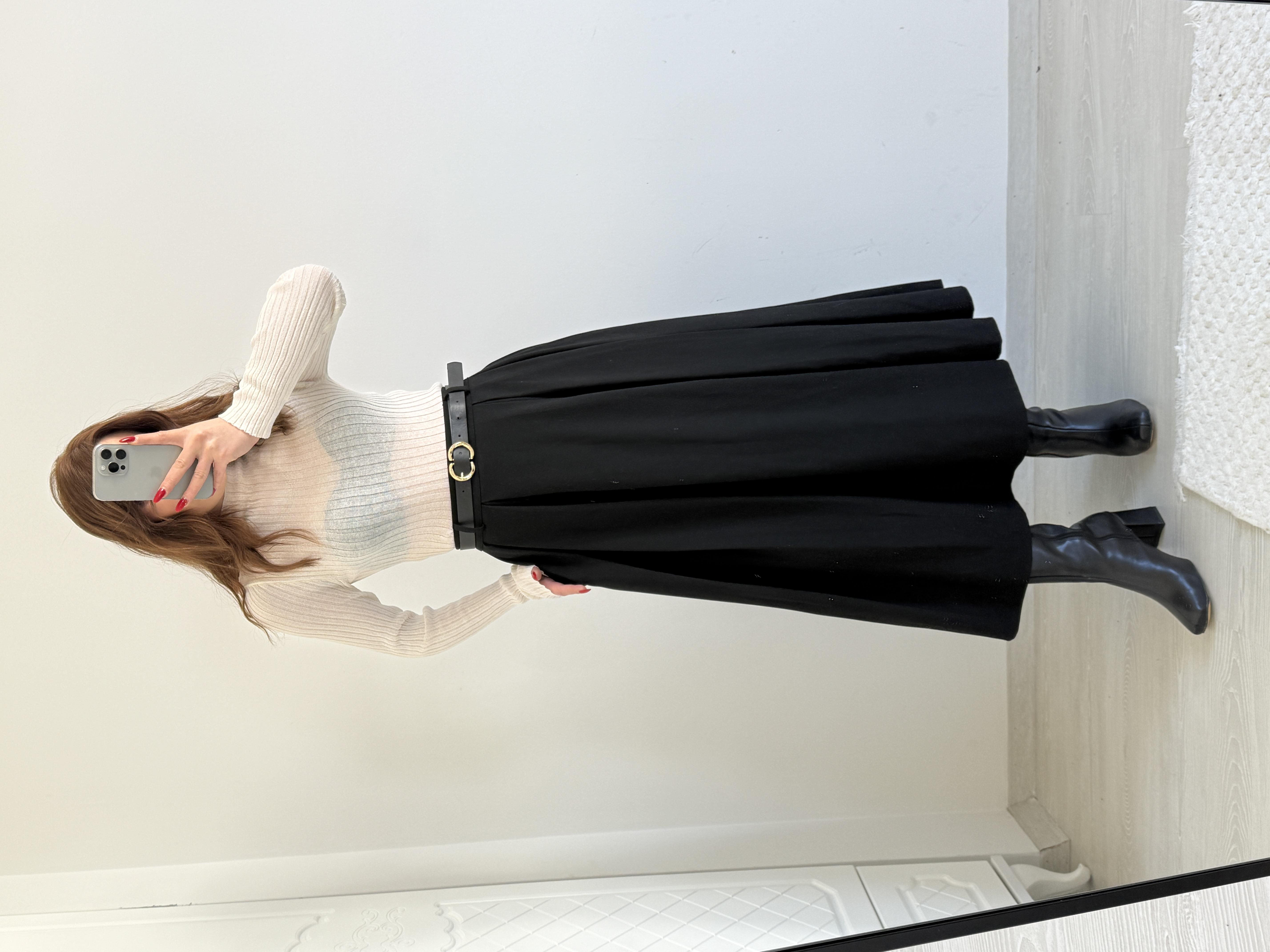 KEMERLİ PREMİUM SERİ ETEK SİYAH