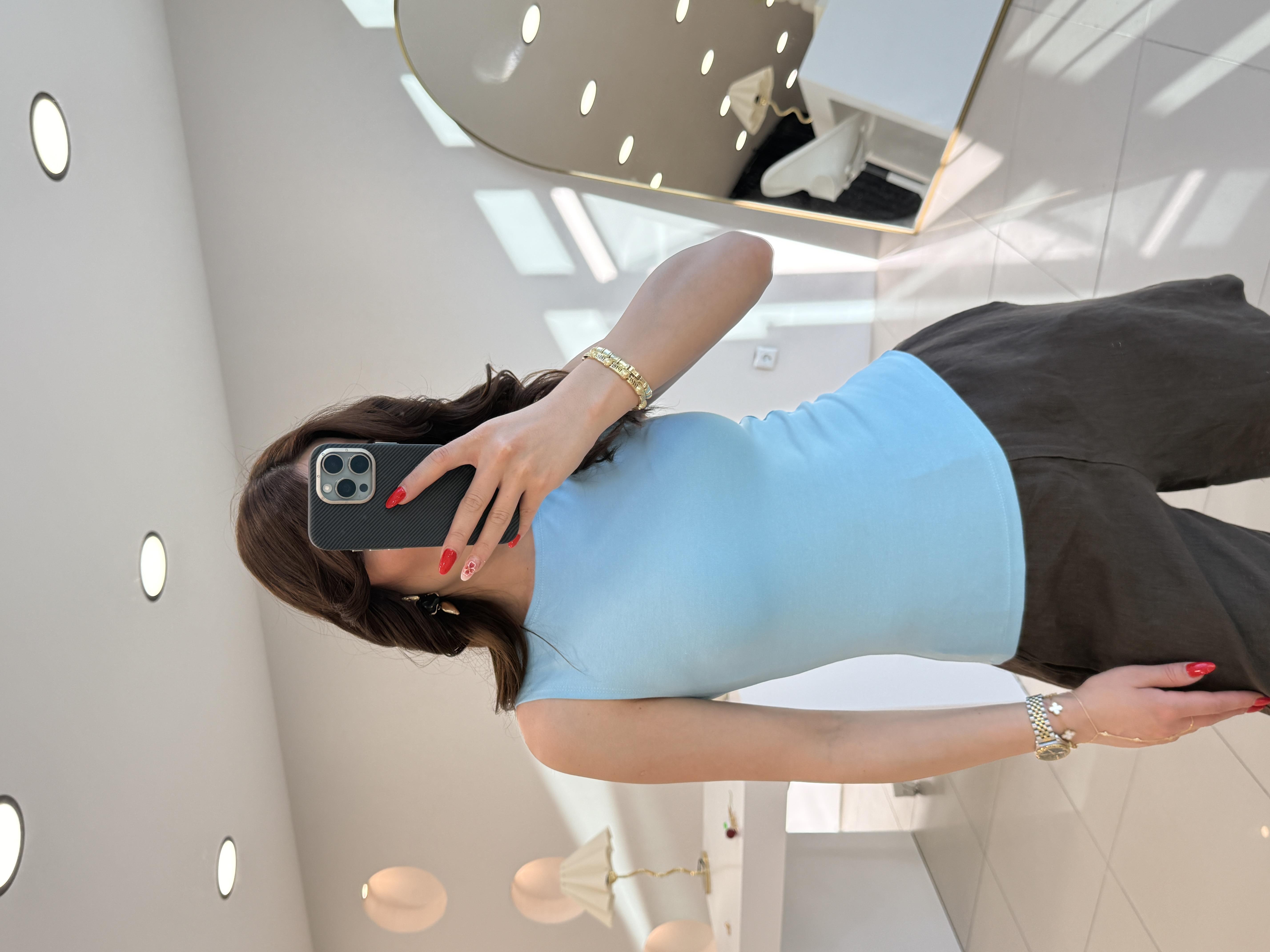 KOLSUZ BİSİKLET YAKA ATLET MAVİ