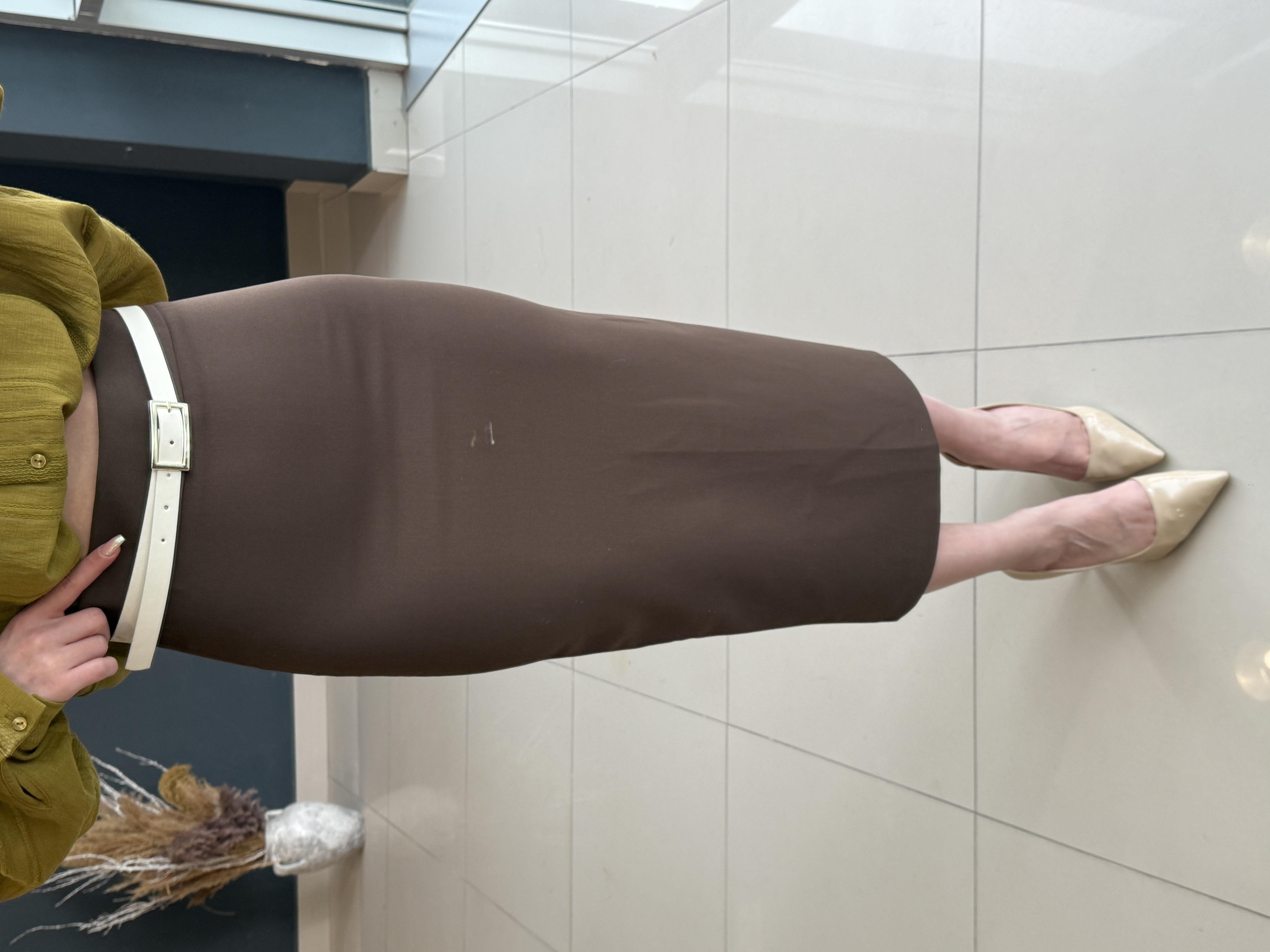 KUMAŞ KALEM ETEK BORDO