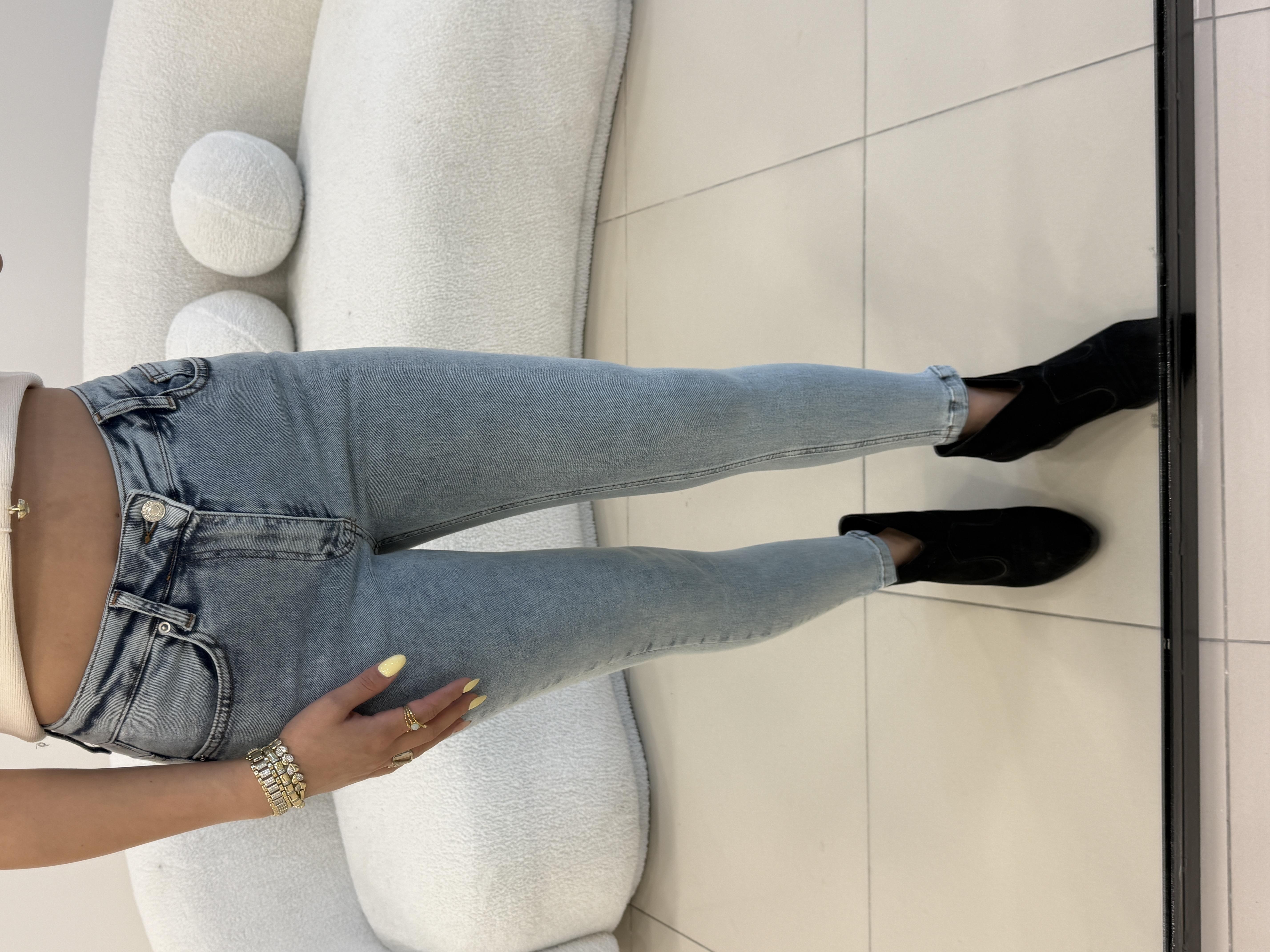 LİKRALI SKİNY JEAN BUZ MAVİ