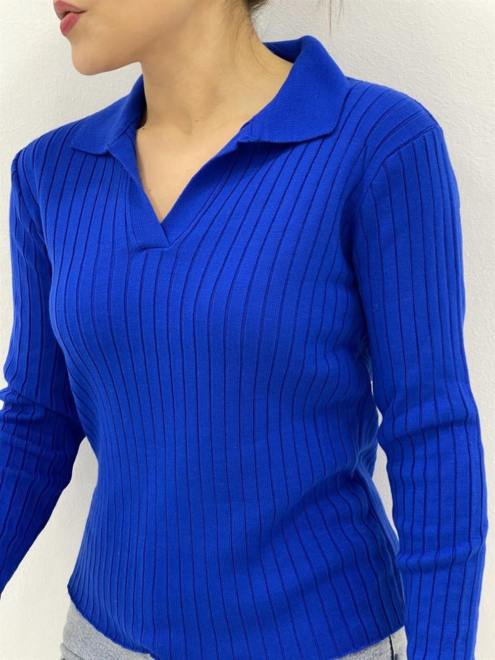 MAVİ  POLO YAKA TRİKO