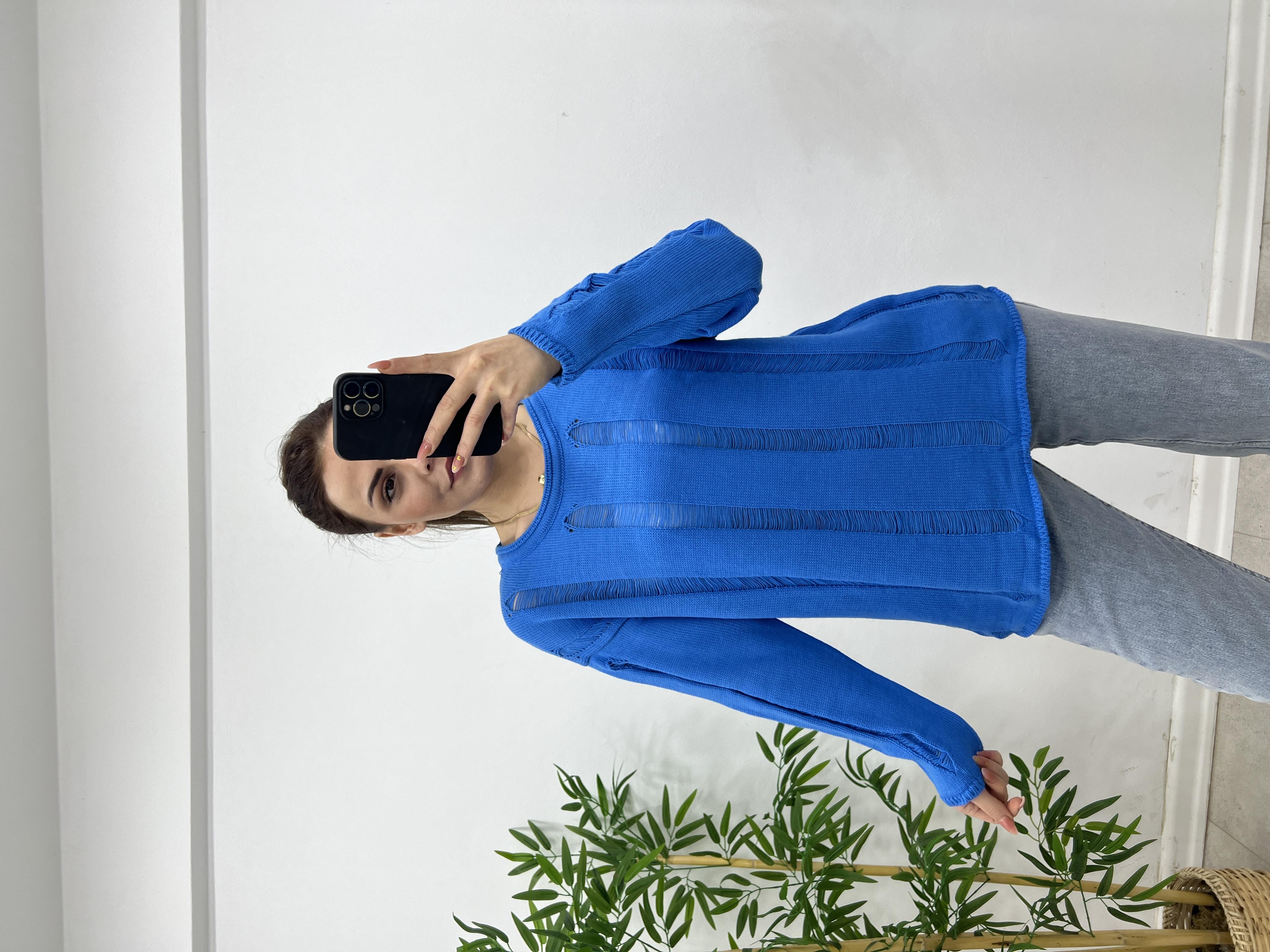 MERSERİZE TRİKO MAVİ