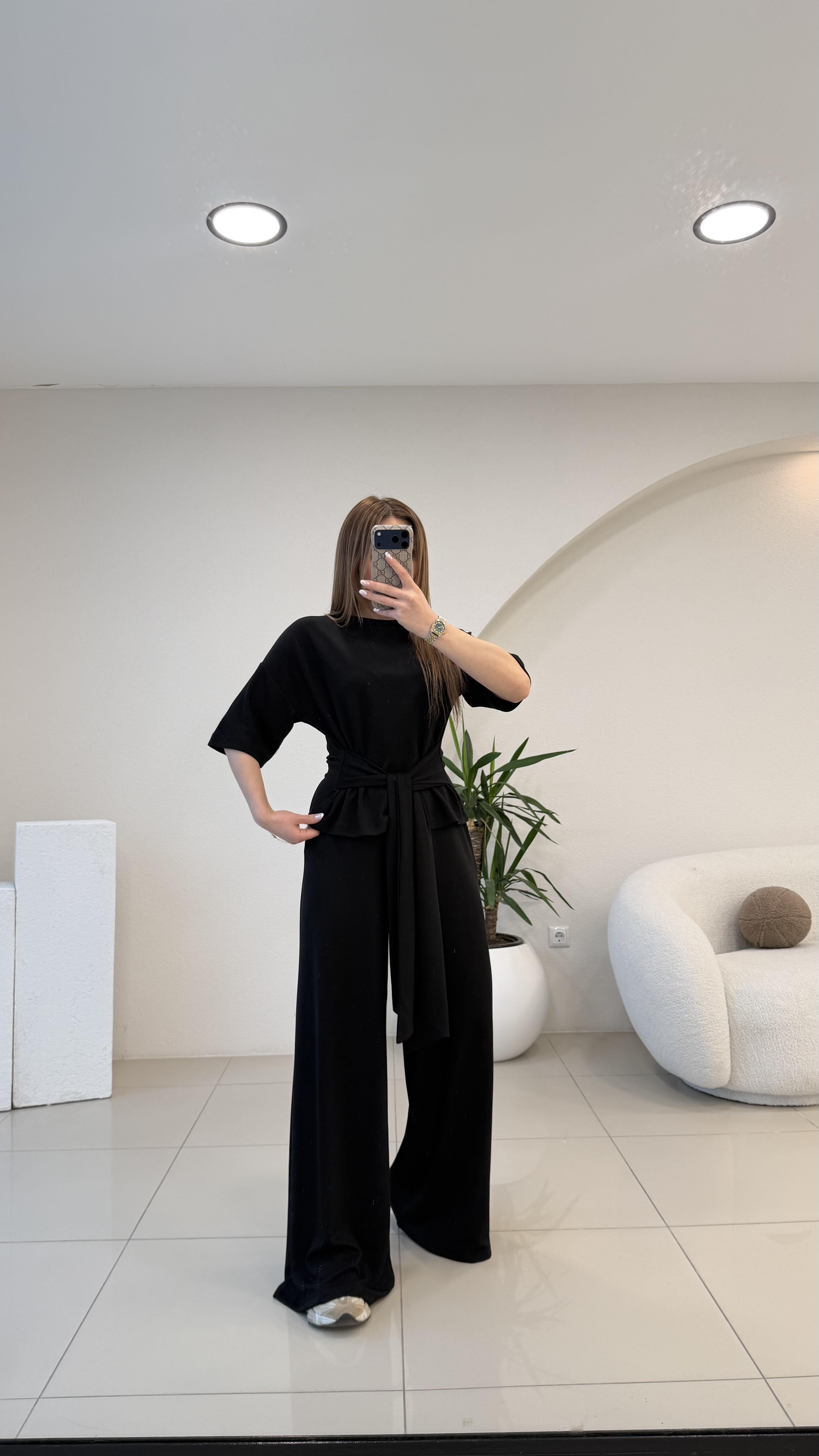 ÖNDEN BAĞLAMALI TAKIM SİYAH