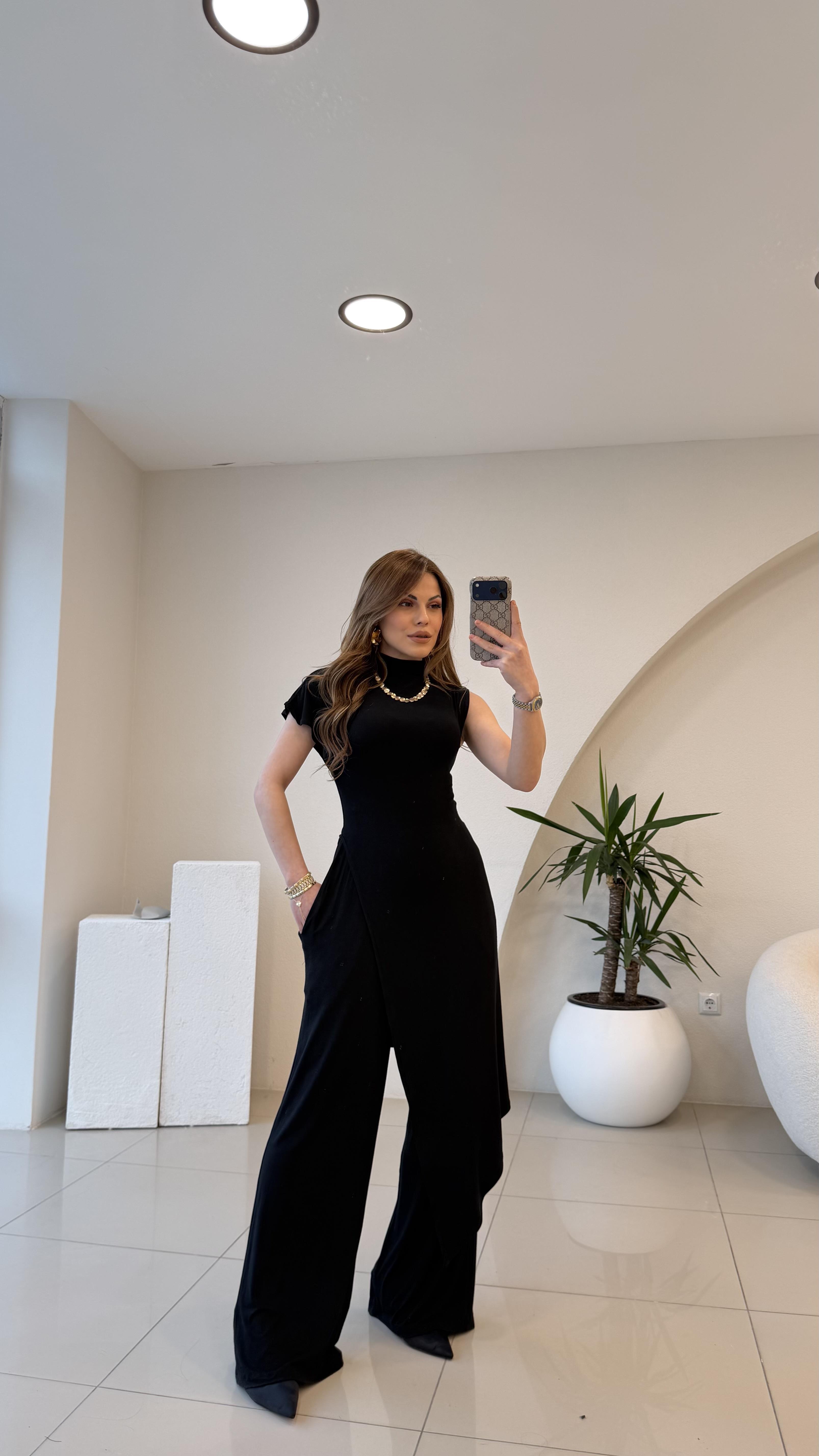 ORJİİNAL MARKA ASİMETRİK TAKIM SİYAH