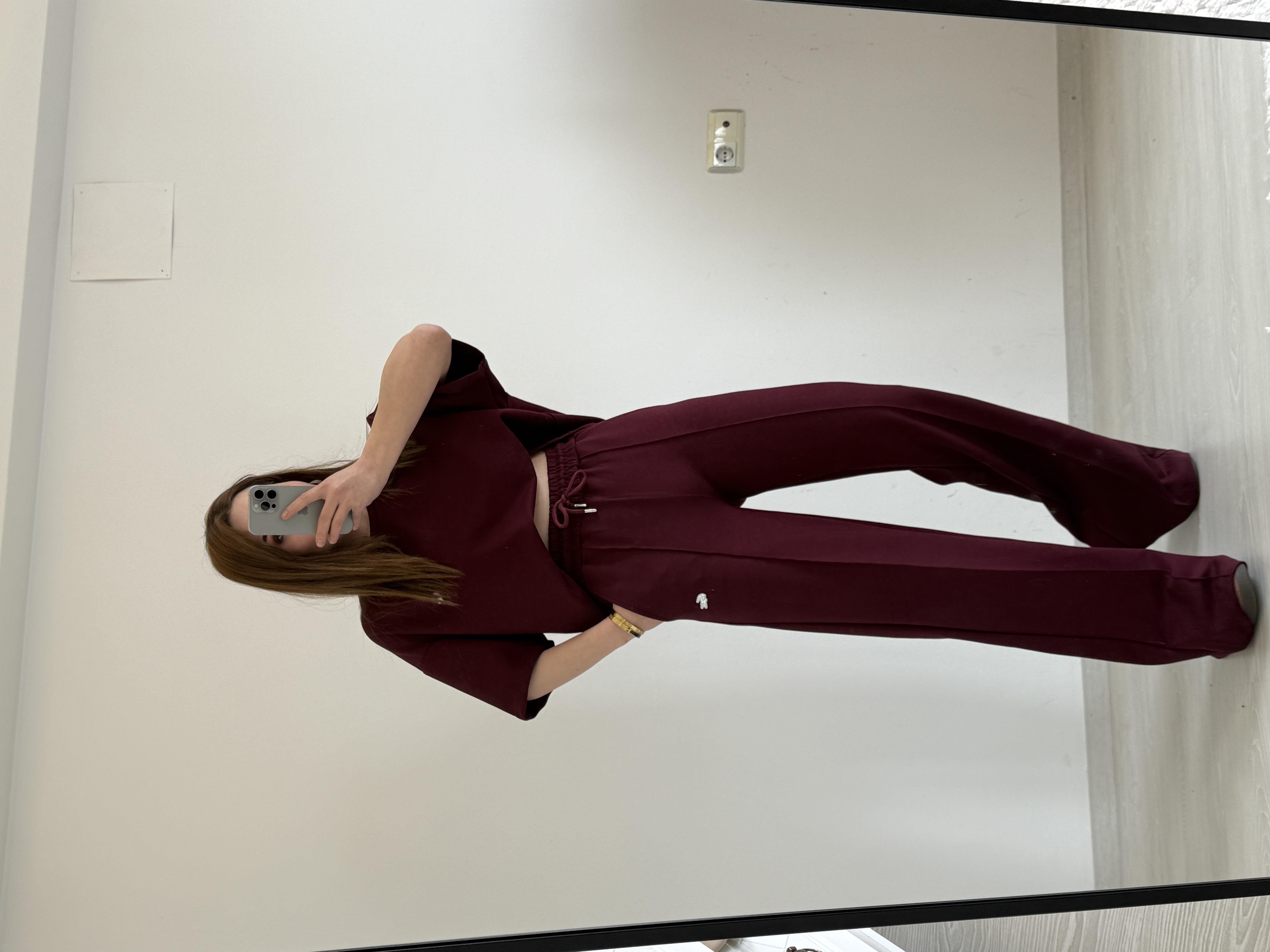 ORJİNAL MARKA MODAL KUMAŞ EŞOFMAN TAKIMI BORDO