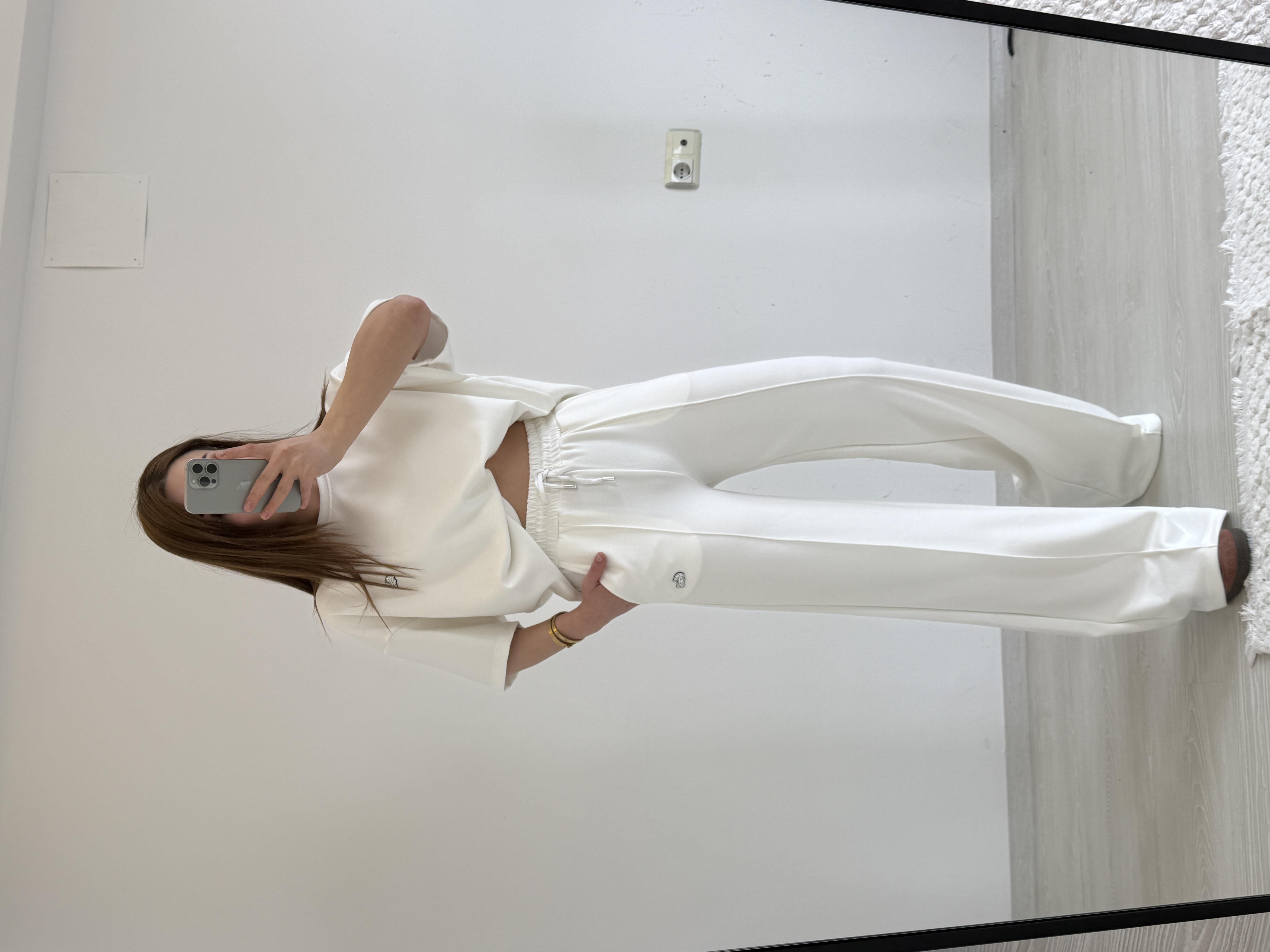 ORJİNAL MARKA MODAL KUMAŞ EŞOFMAN TAKIMI BEYAZ