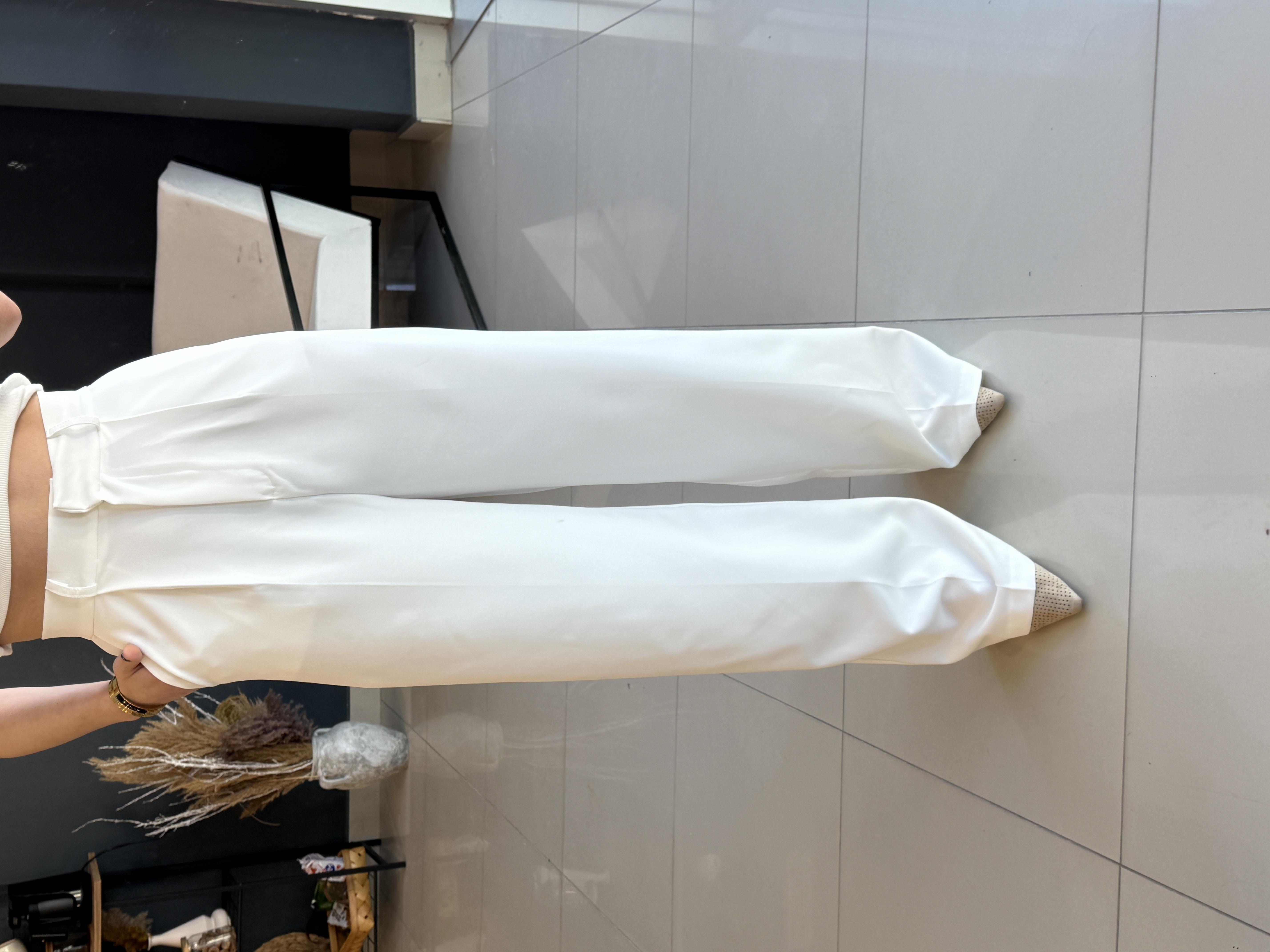 ORJİNAL MARKA PALAZZO BEYAZ