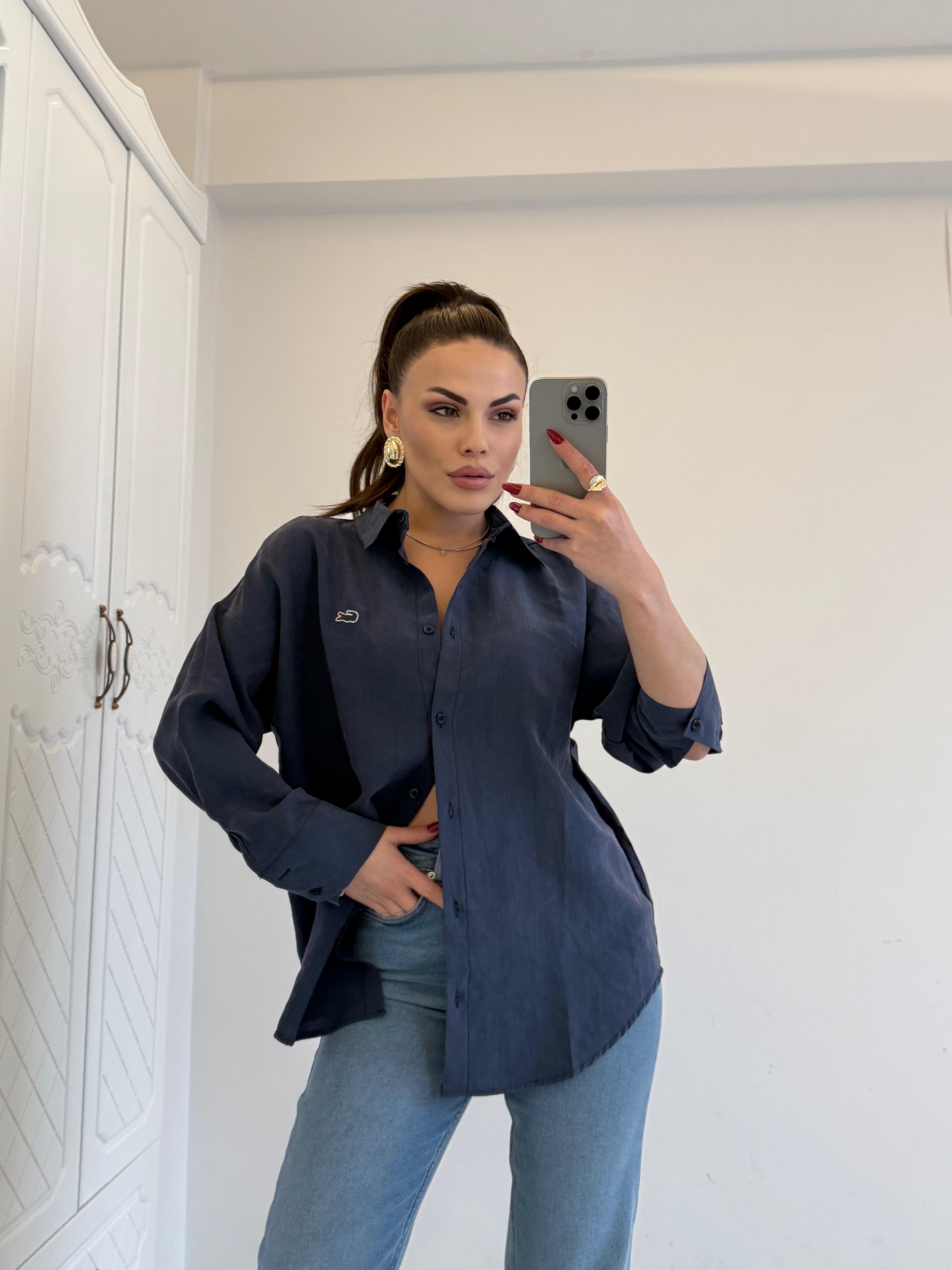 ORJINAL MARKA TENSEL GÖMLEK  LACİVERT