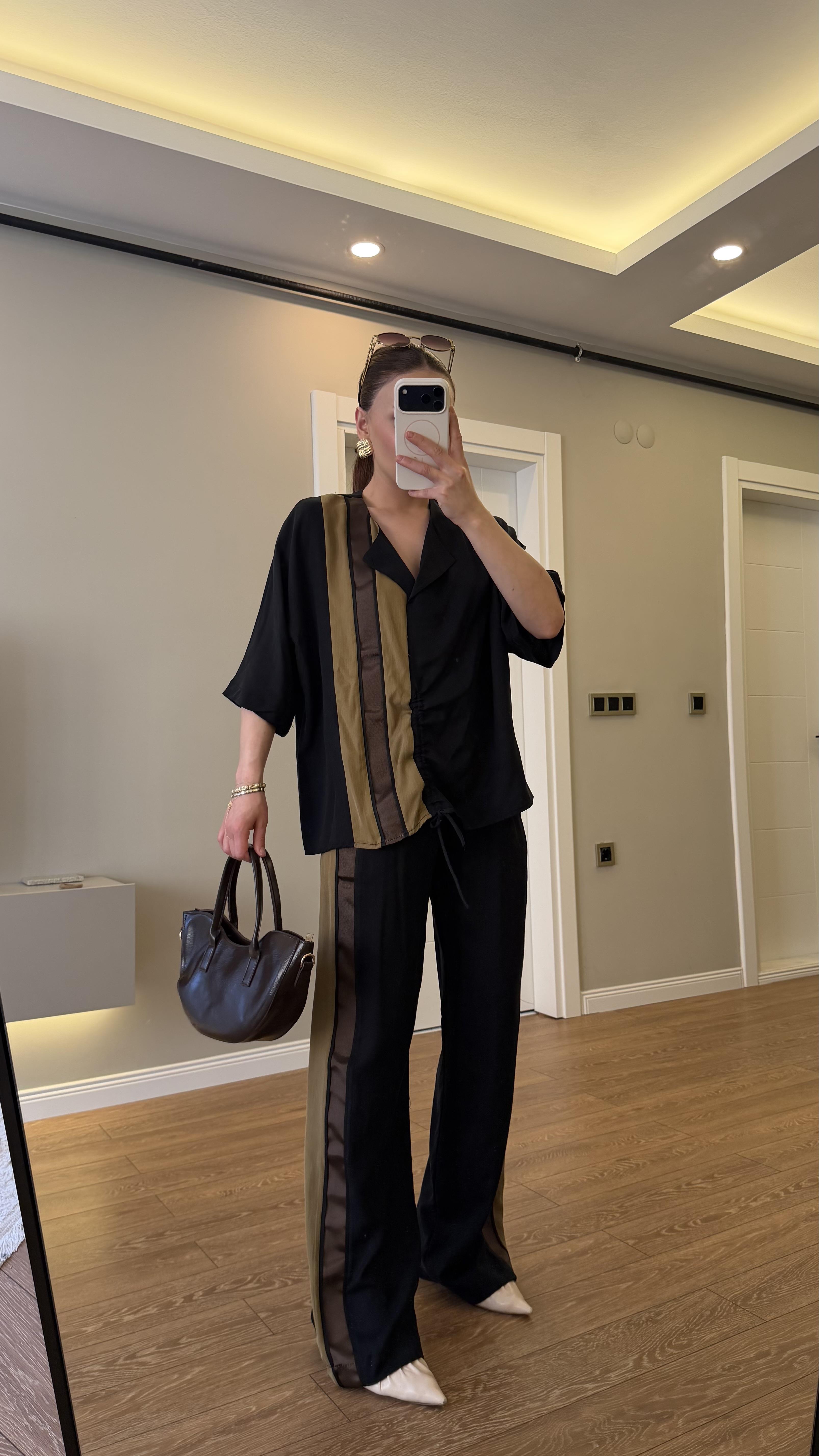 Orjinal Model Ayarlanabilir Büzgülü Takım Antrasit 