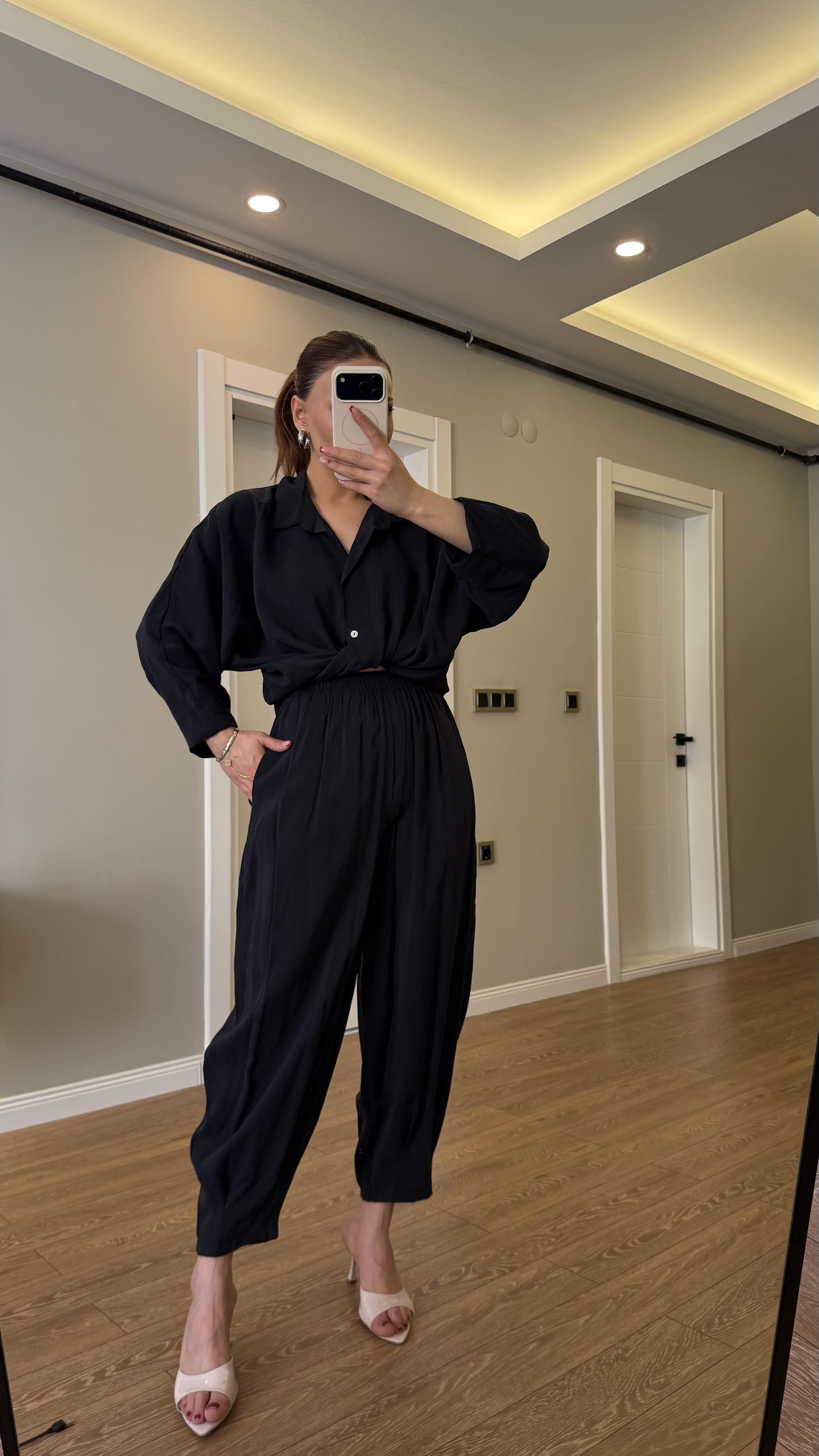 Premium Seri Ayrobin Keten Takım Antrasit 