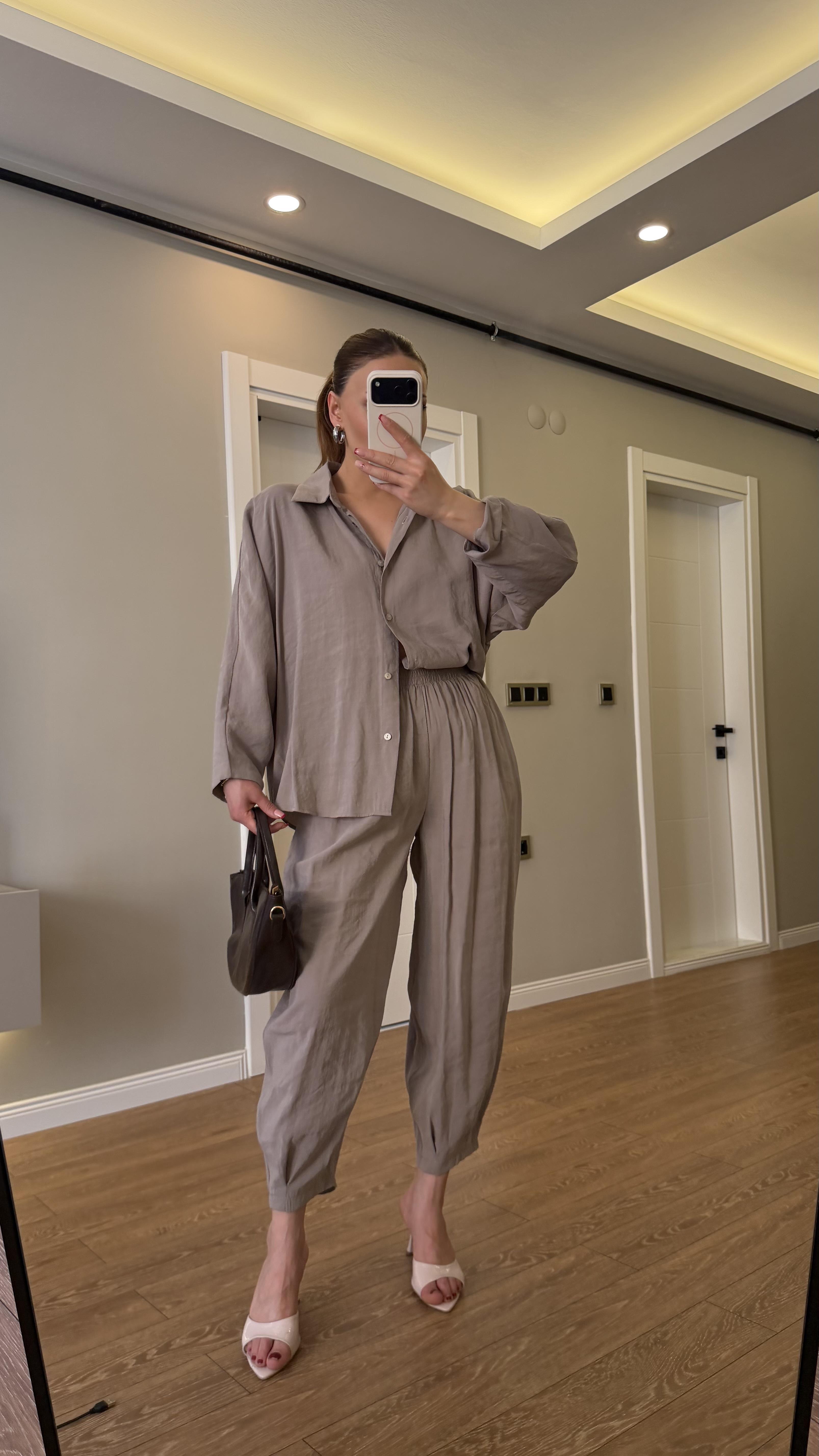 Premium Seri Ayrobin Keten Takım TAŞ