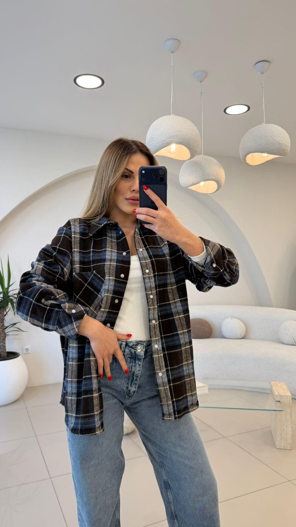 PREMİUM SERİ EKOSE GÖMLEK  LACİ