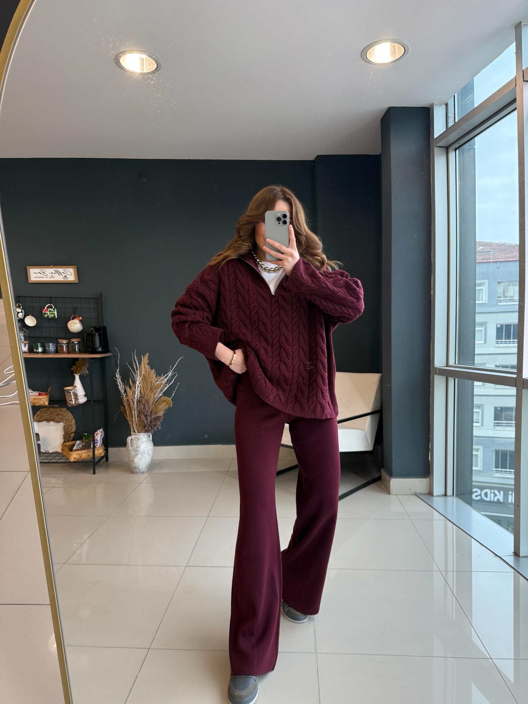 PREMİUM SERİ İKİLİ TRİKO TAKIM BORDO