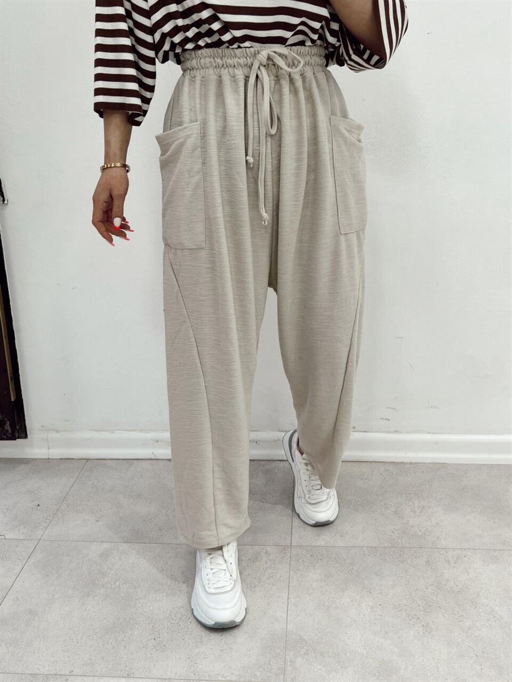 ŞALVAR PANTOLON BEJ