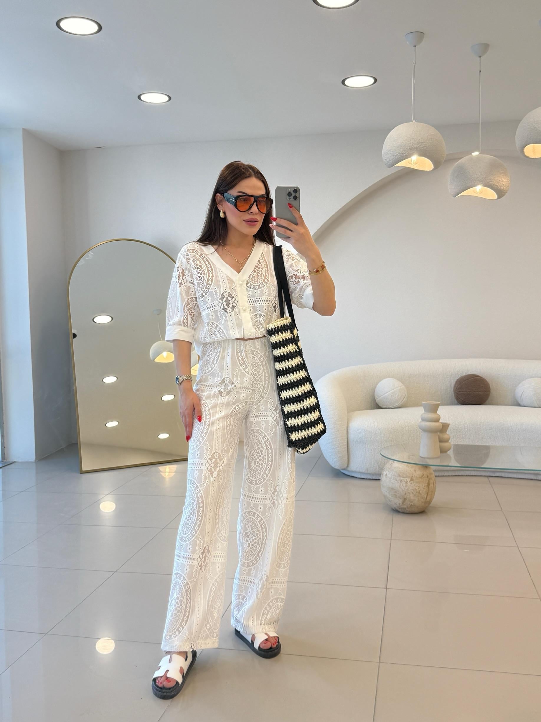 TASARIM DANTELLİ İKİLİ TAKIM 