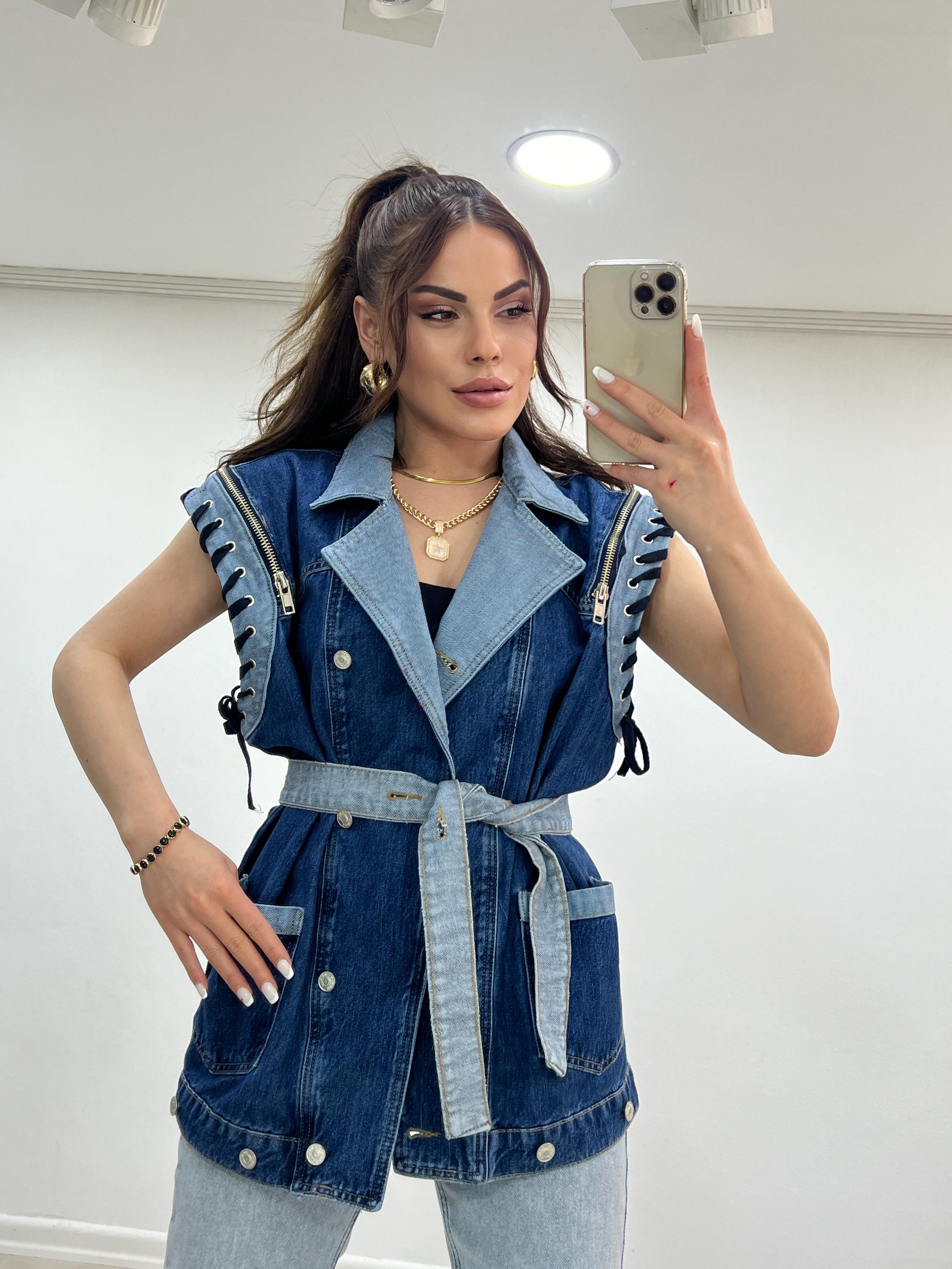 TASARIM DENİM YELEK