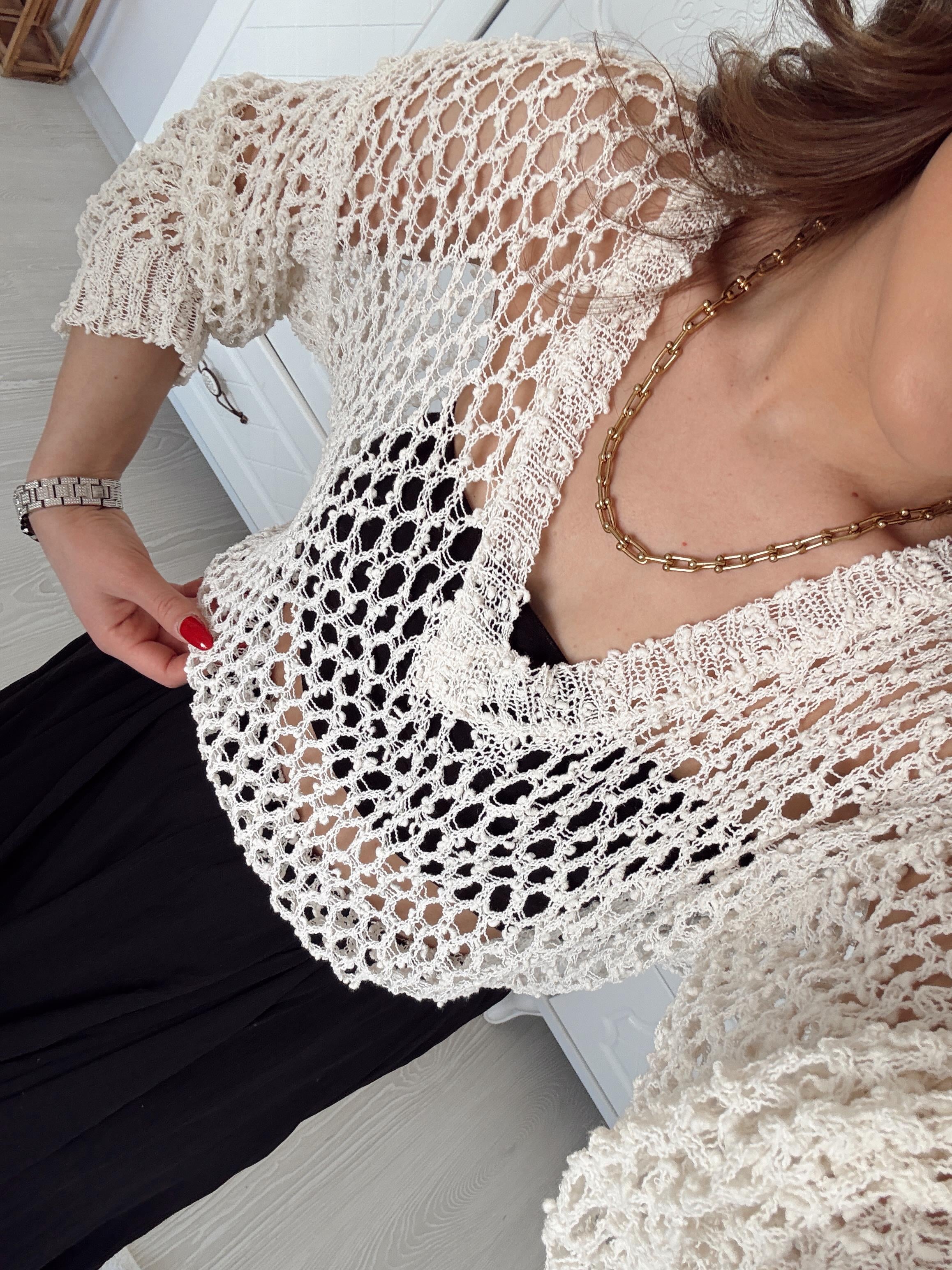 V YAKA MERSERİZE BLUZ