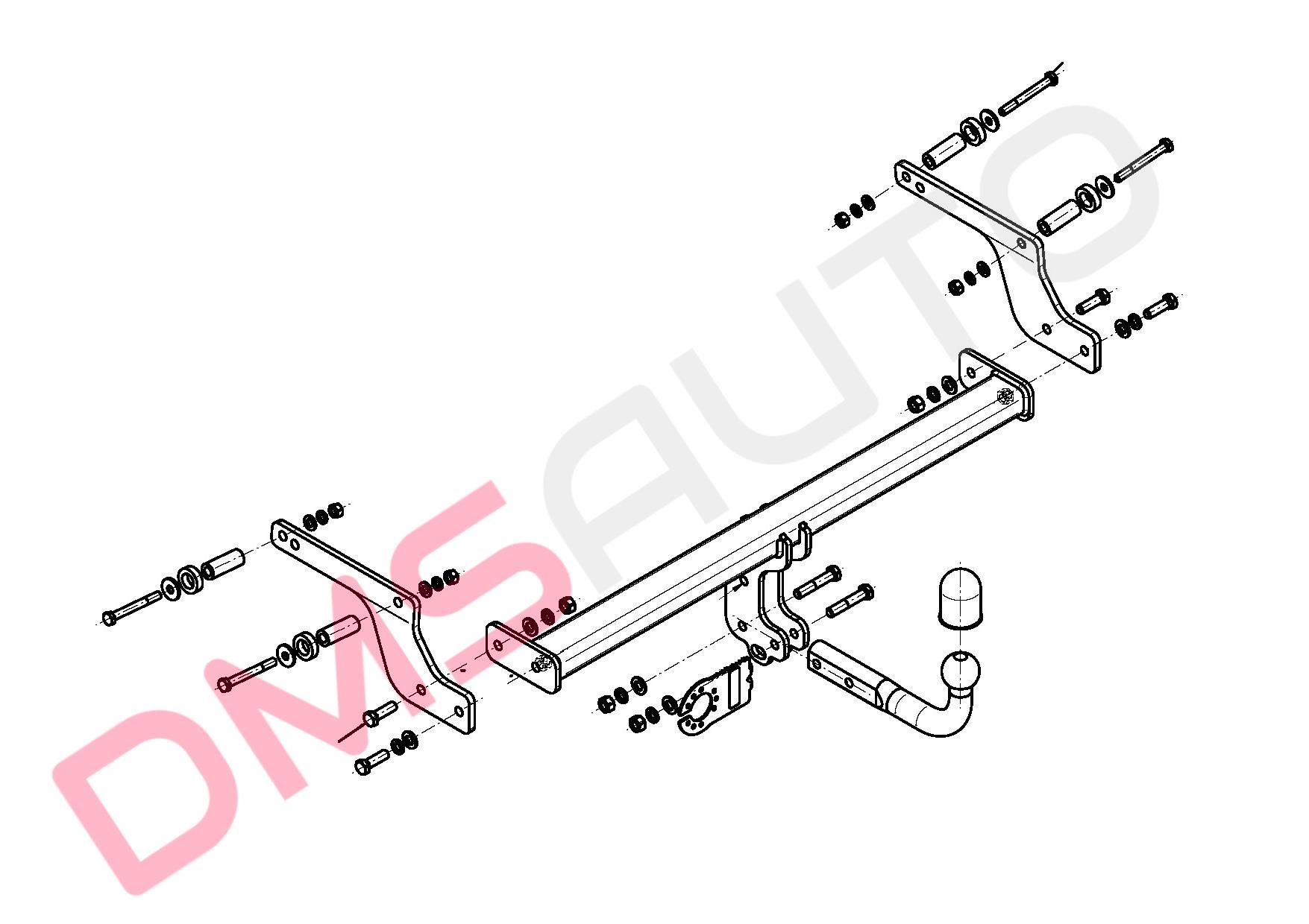 DMS-Dacia Duster 2010 Sonrası Çeki Demiri
