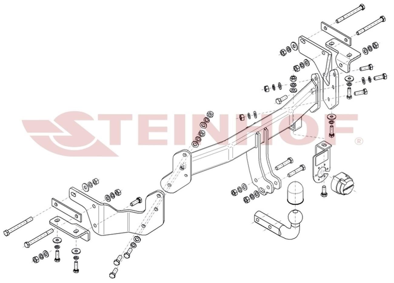 Hyundai  Santa Fe 2012-2018 Çeki Demiri