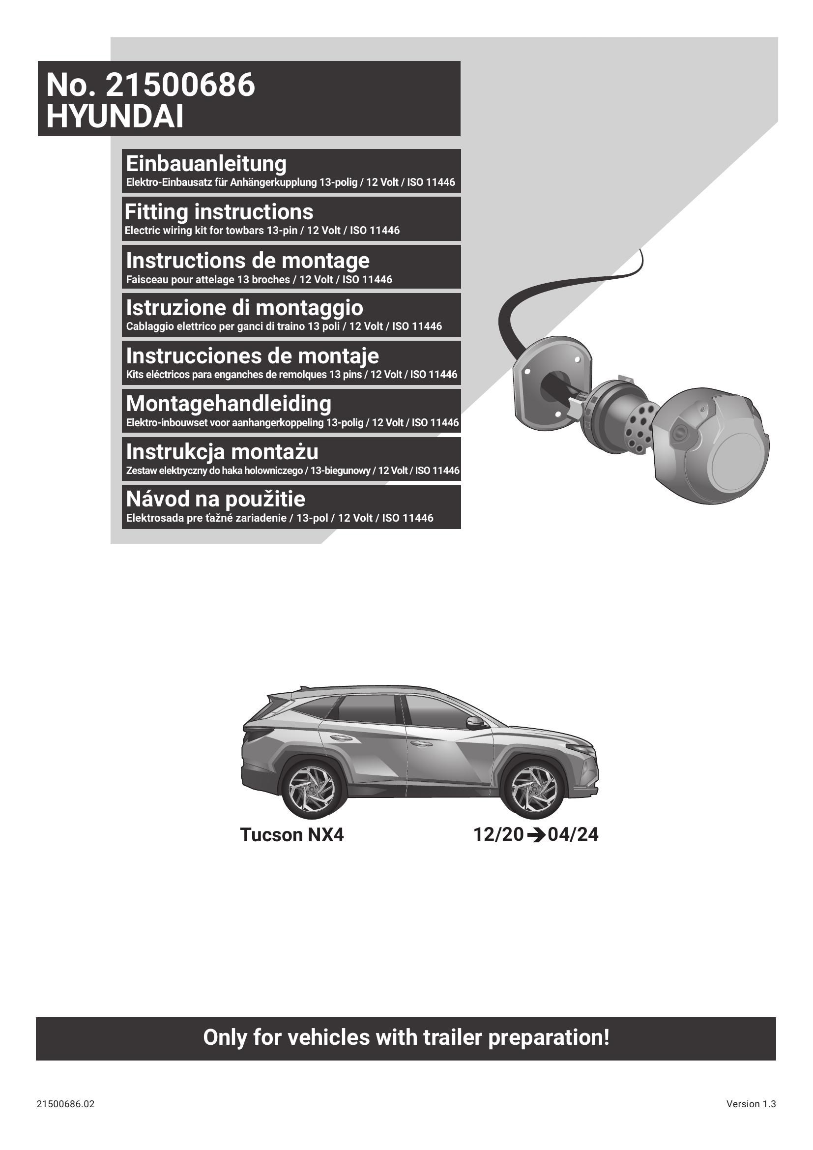 HYUNDAI Tucson NX4 2020-2024 Orijinal Tesisat