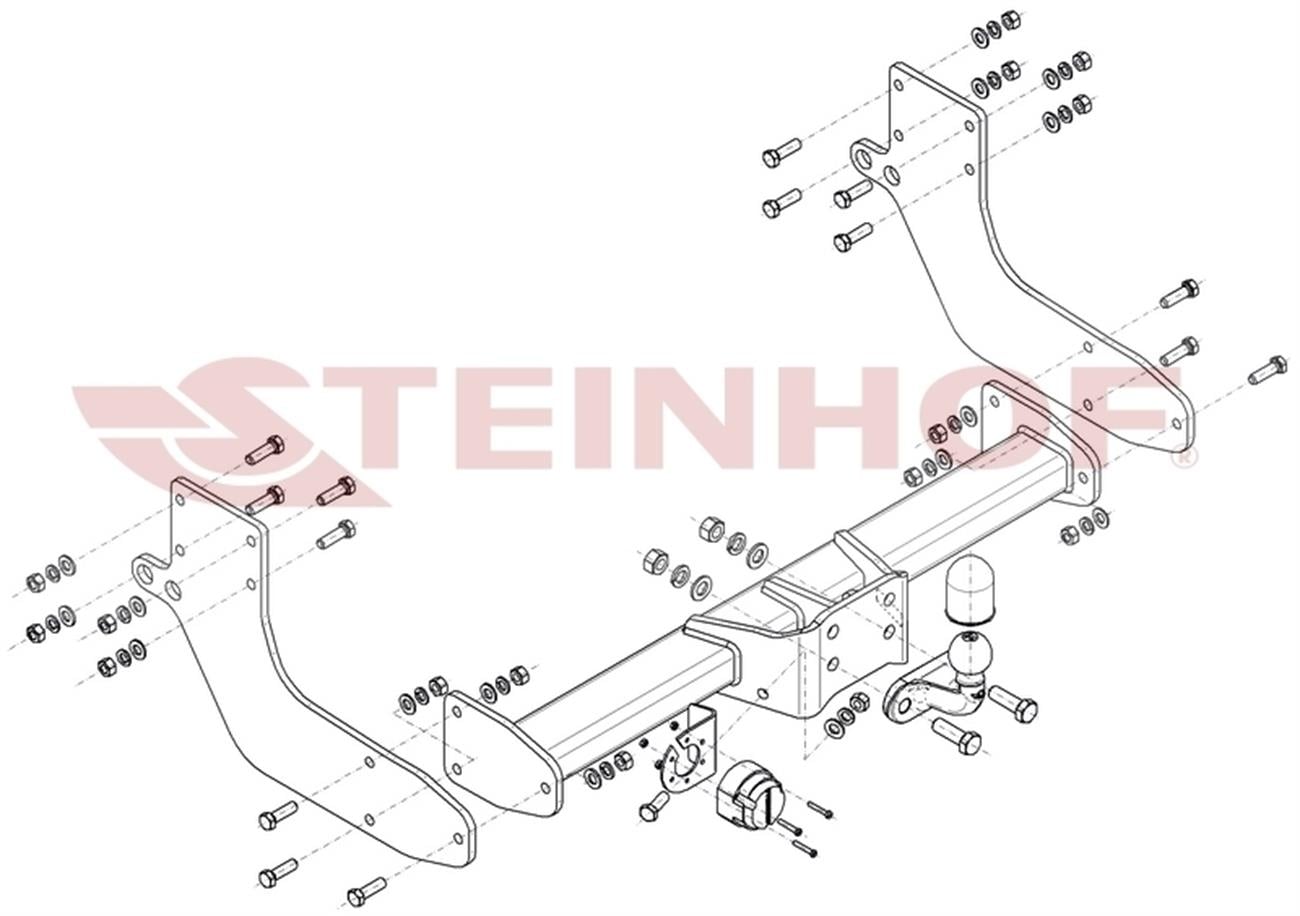 IVECO Daily 2014 Sonrası Çeki demiri (35C) Dingil mesafesi : 4100