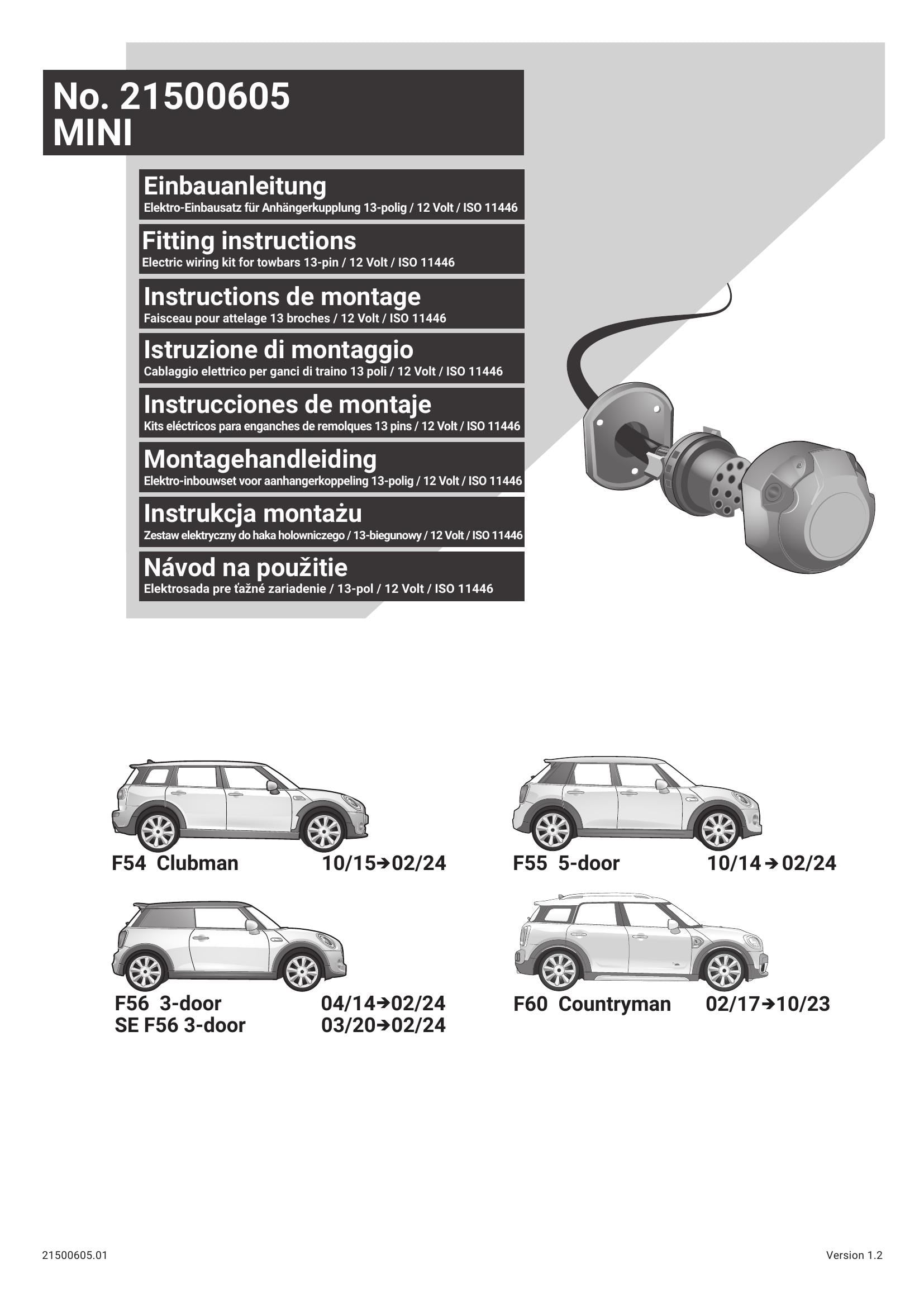 Mini Countryman F60  2017-2023 Orijinal Tesisat