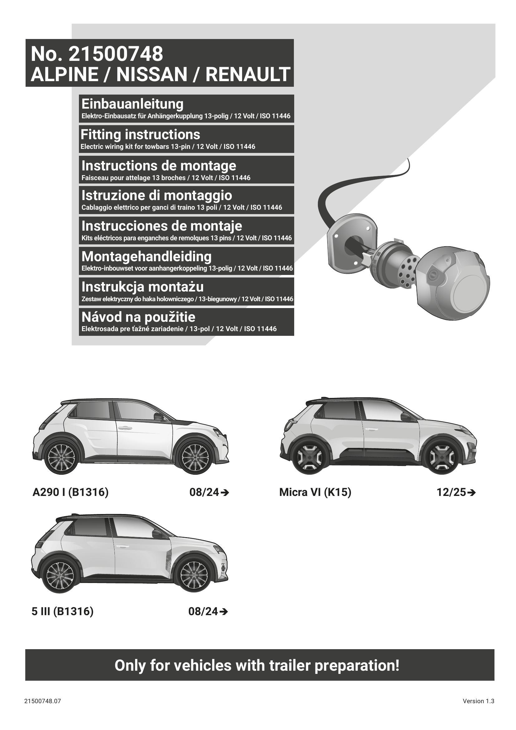 Renault 5 2024 Sonrası Orijinal Tesisat