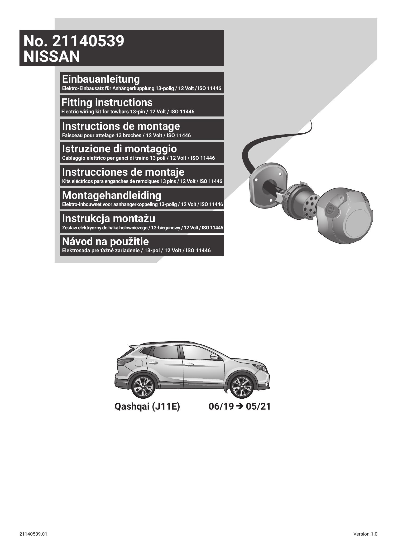 Nissan Qashqai J11 2019 - 2021 Orijinal Tesisat