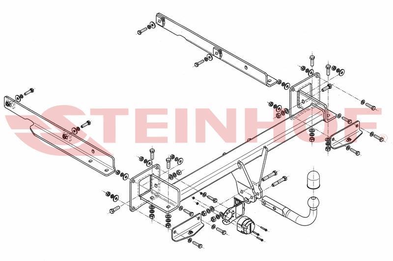 RİMORCHİ-MERCEDES GL 2012-2015 (X166)  Çeki Demiri (AMG Hariç) 