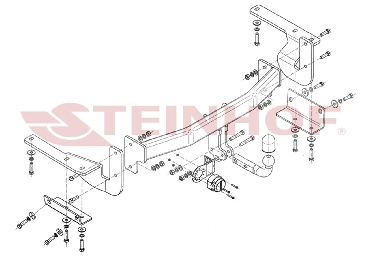 Toyota Highlander III 2011-2014 Çeki Demiri