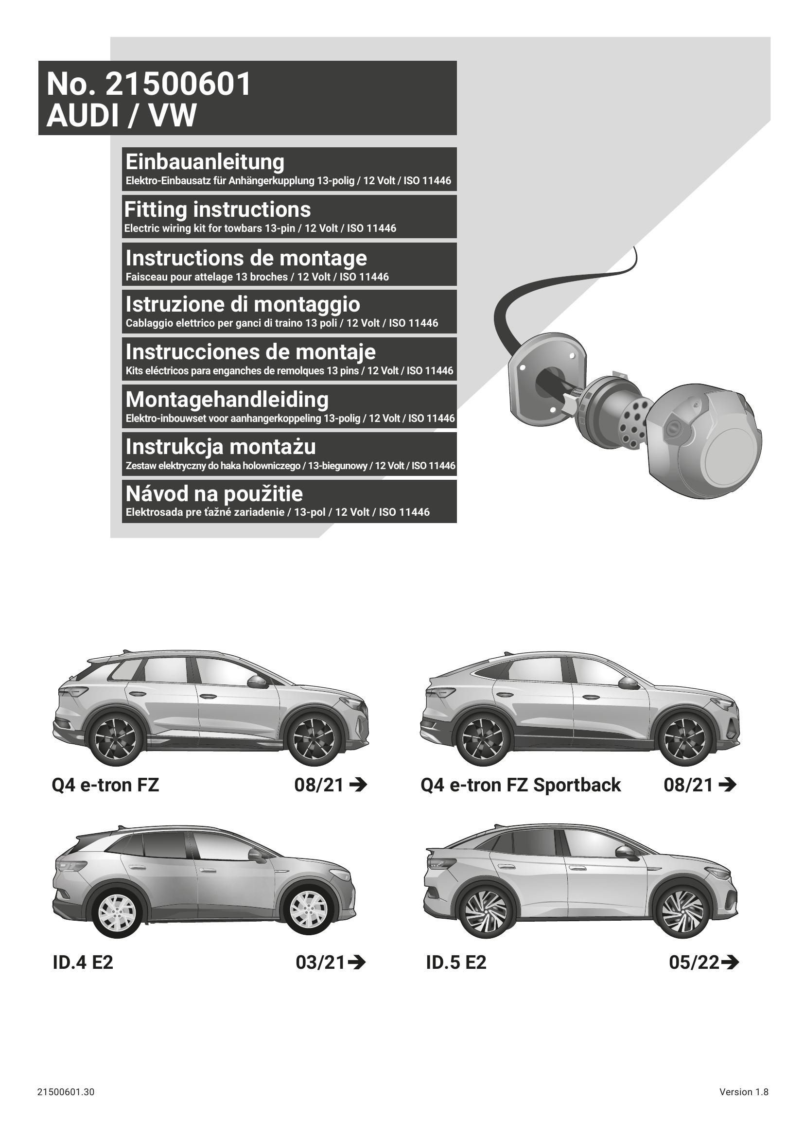 VW ID.4 2021 Sonrası 13 P Orijinal Tesisat 