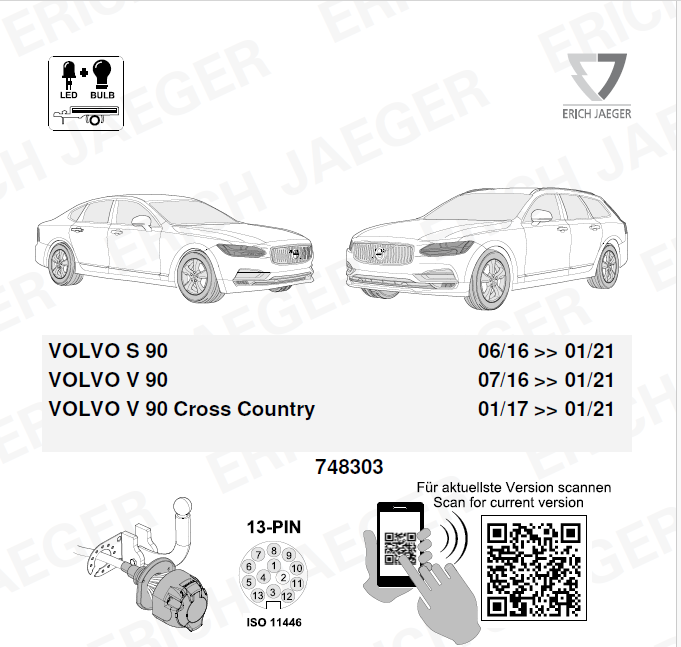  VOLVO S90 | 2016-2021 Orijinal Tesisat