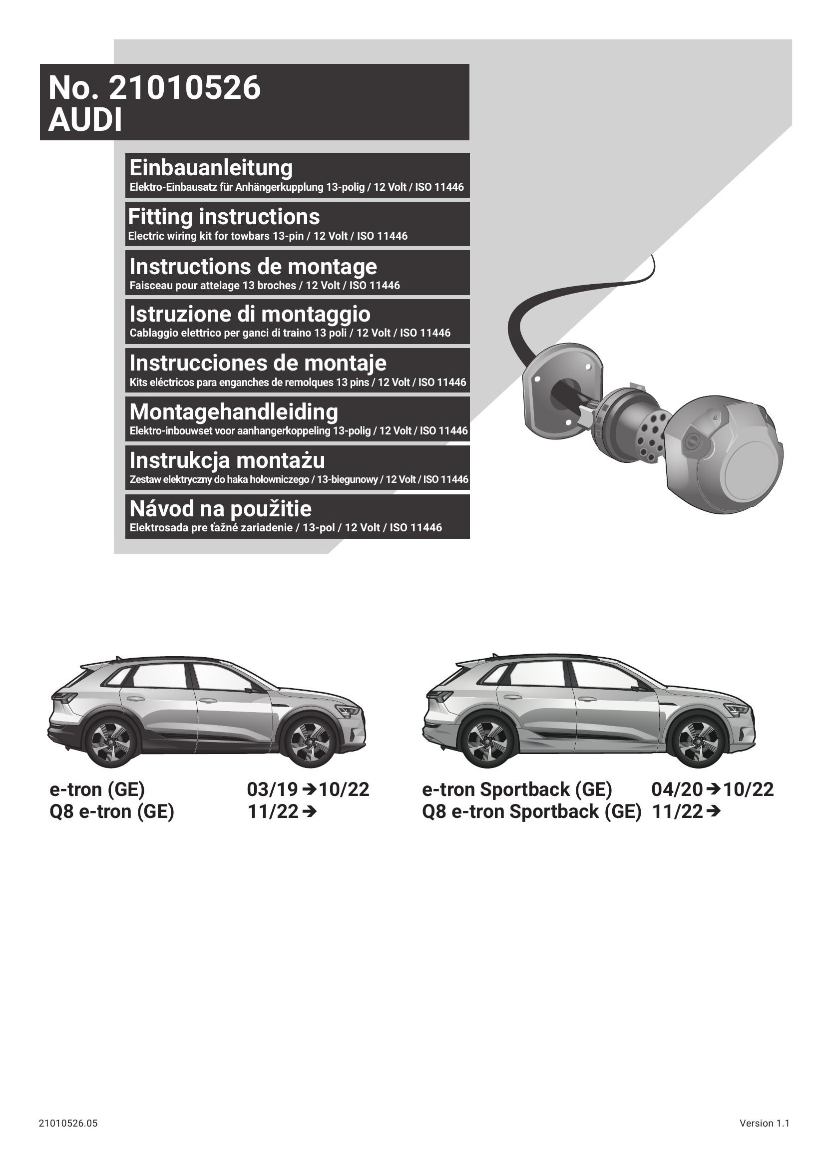 Audi E-Tron GE / E-Tron Sportback Orijinal Tesisat